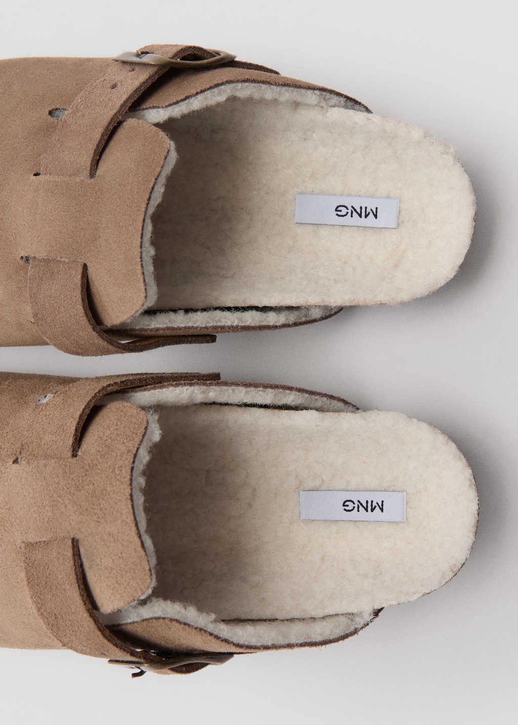 Sheepskin clogs with fur effect lining Teen MANGO United Kingdom