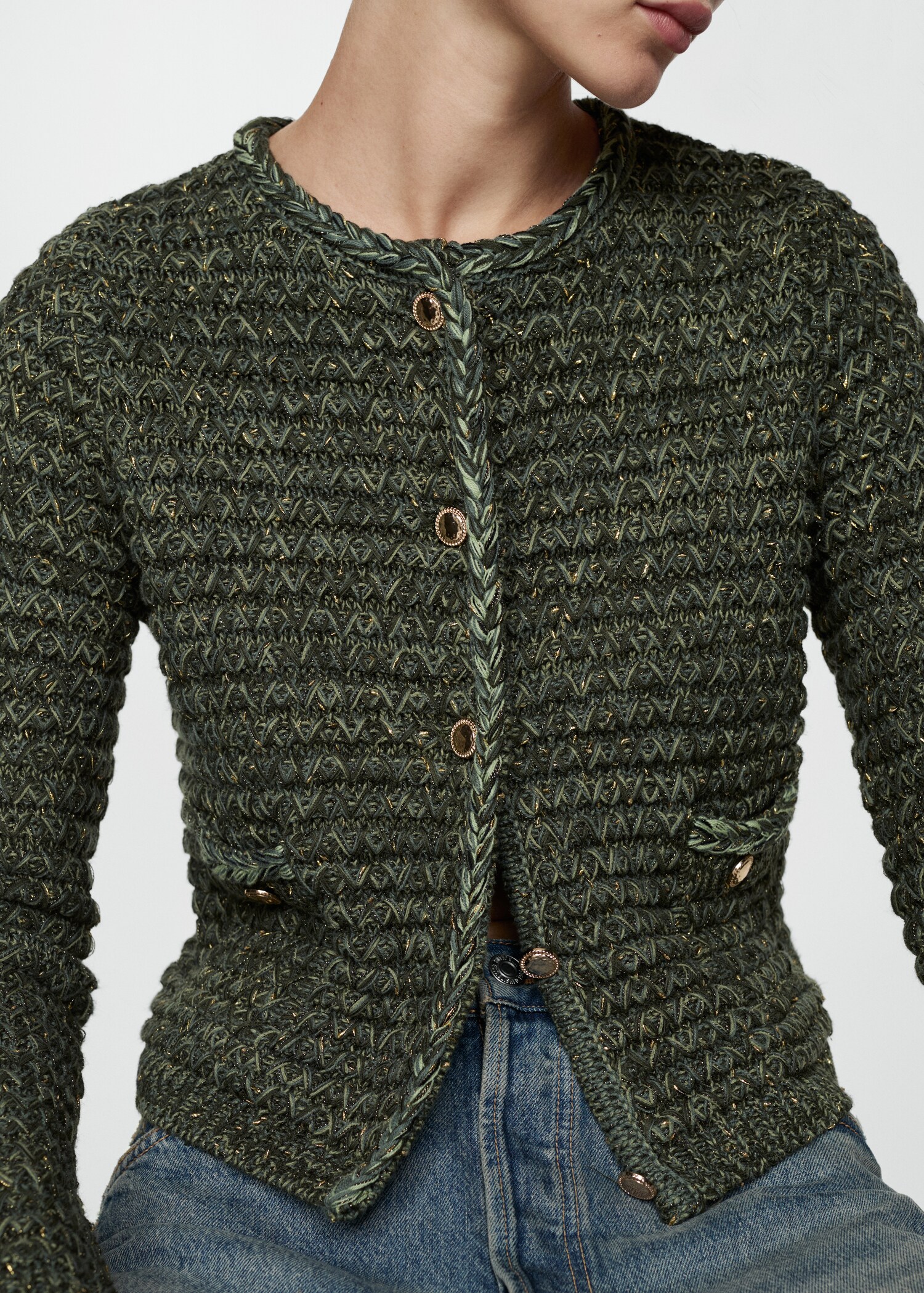 Cardigan Lurex à grosse maille - Détail de l'article 6
