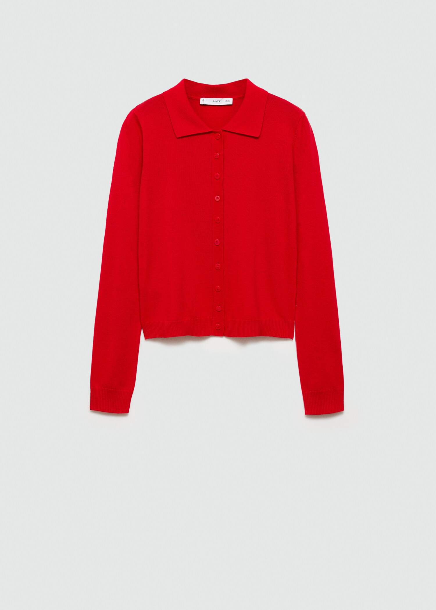 Polo-neck cardigan - Article without model