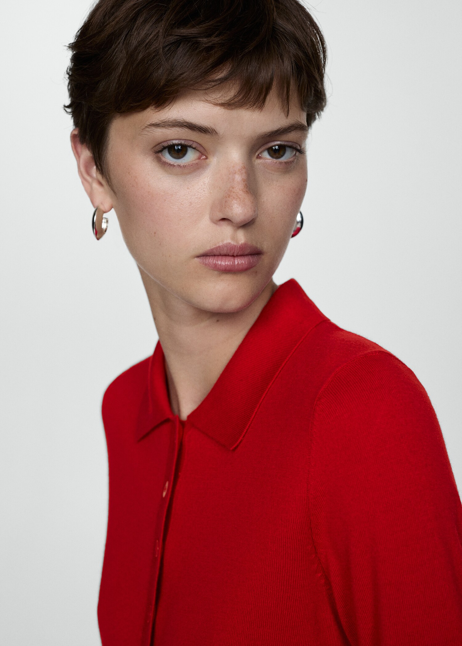Polo-neck cardigan - Details of the article 1