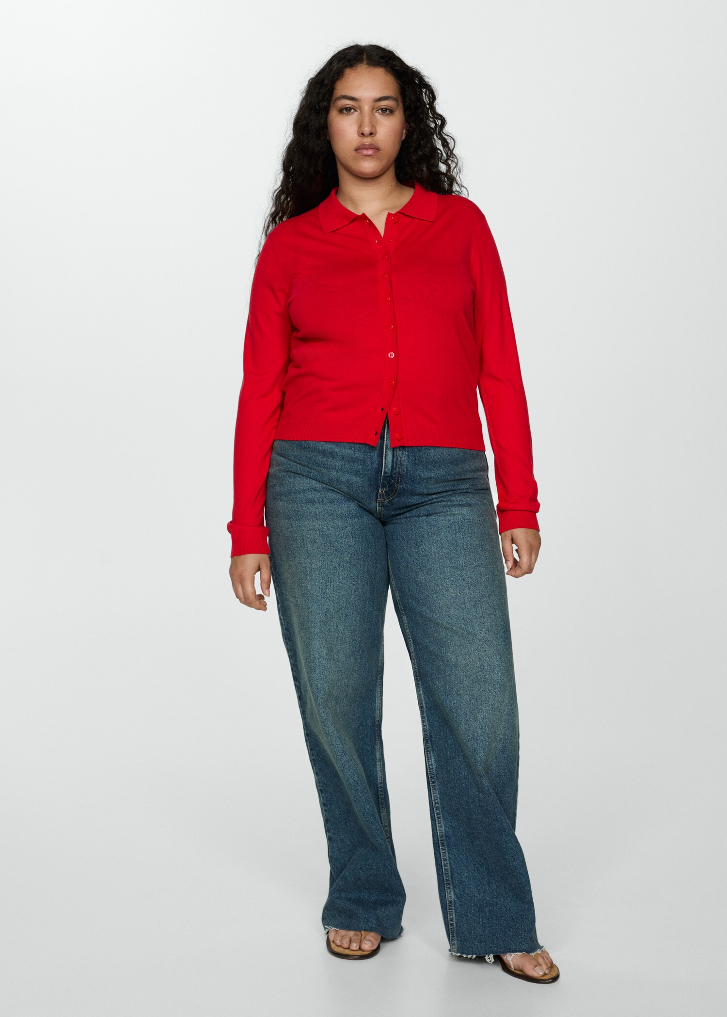 Polo-neck cardigan - Details of the article 3