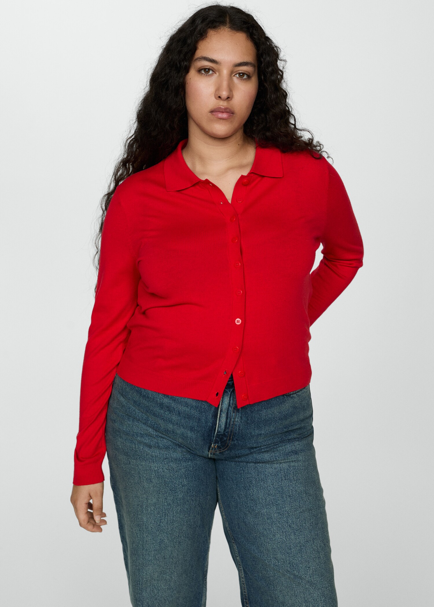 Polo-neck cardigan - Details of the article 5