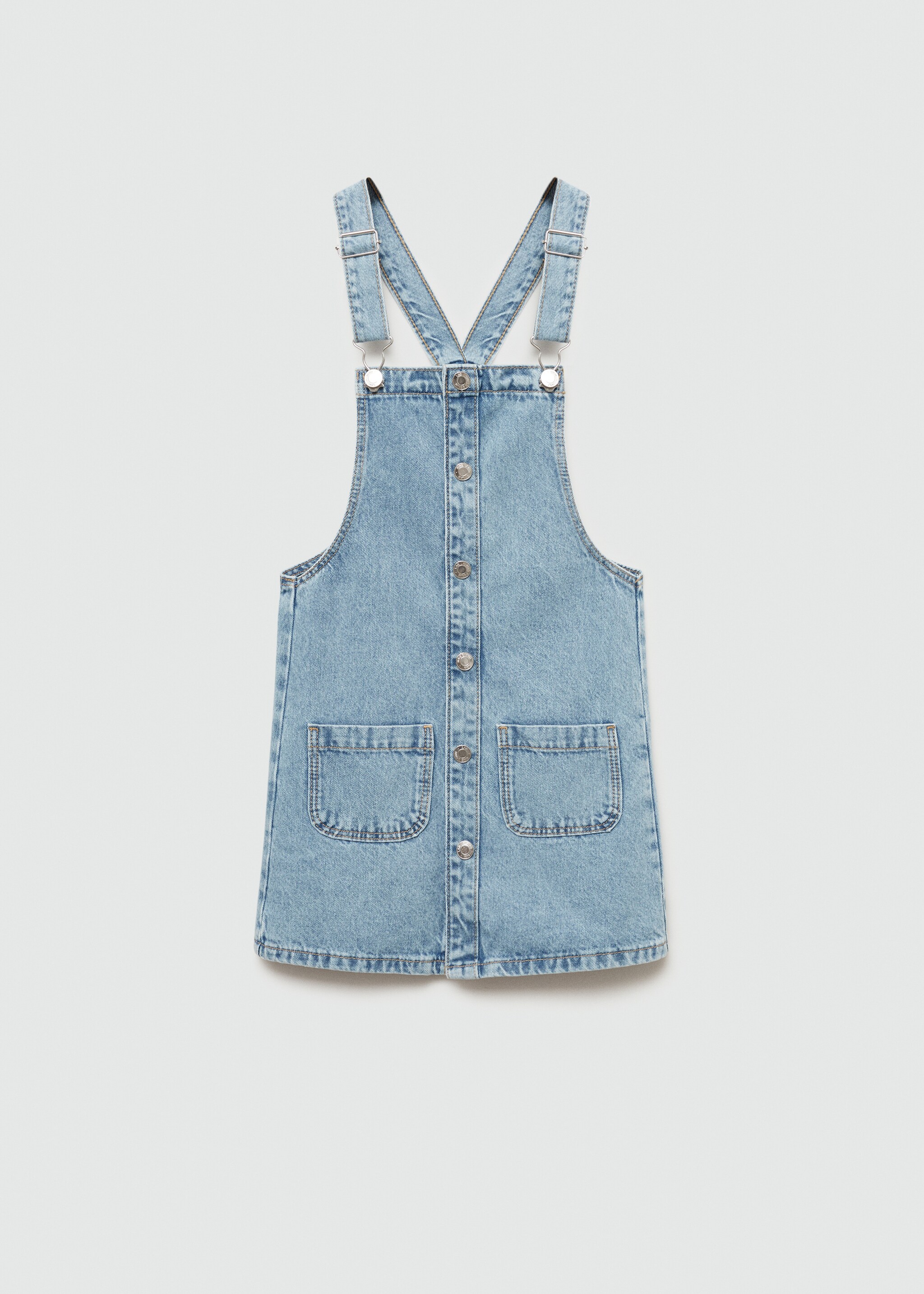 Short denim pinafore - Article without model