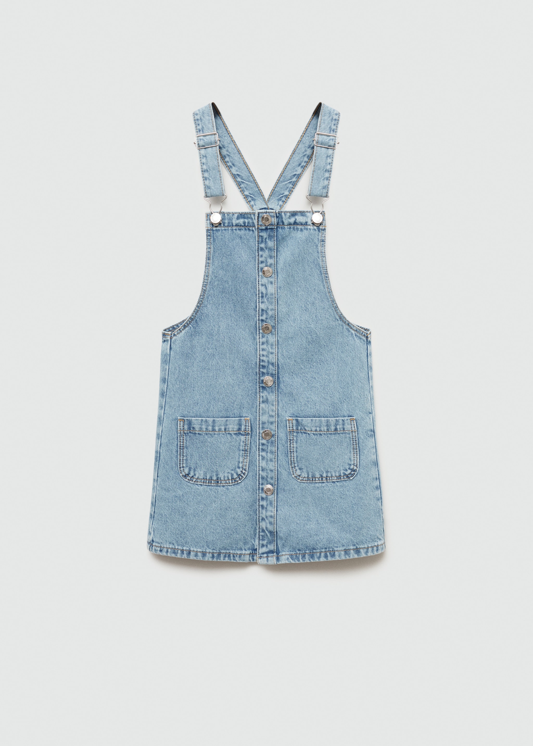 Short denim pinafore - Article without model