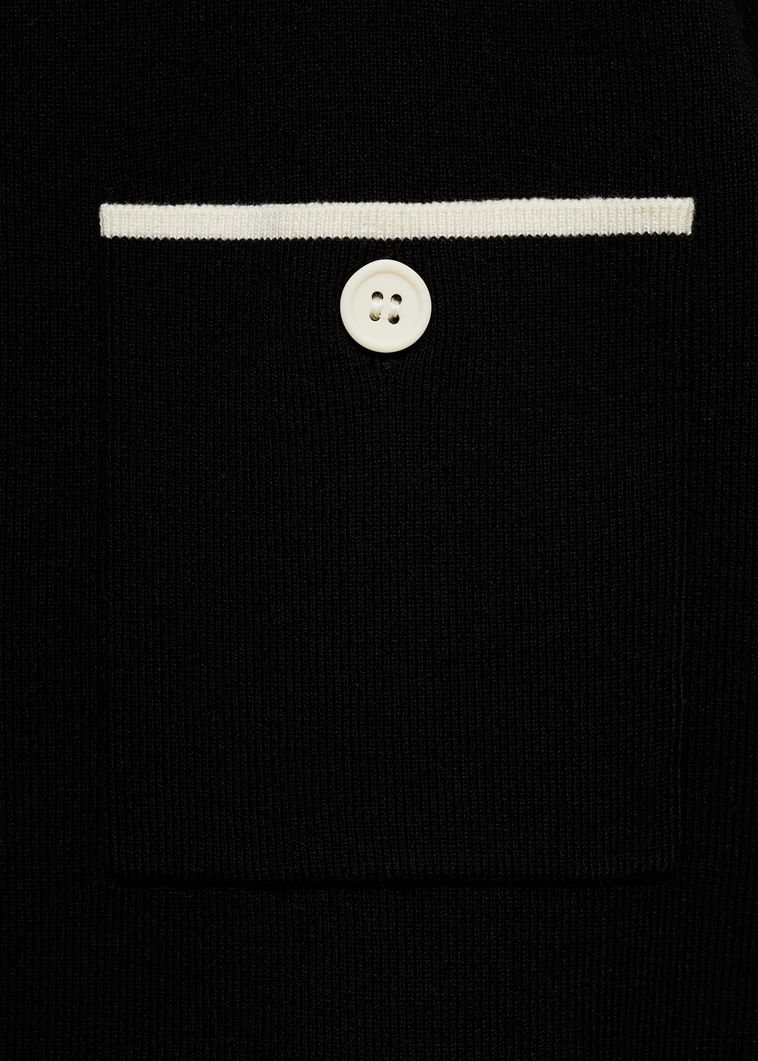 Cardigan manches courtes liserés contrastés - Détail de l'article 0