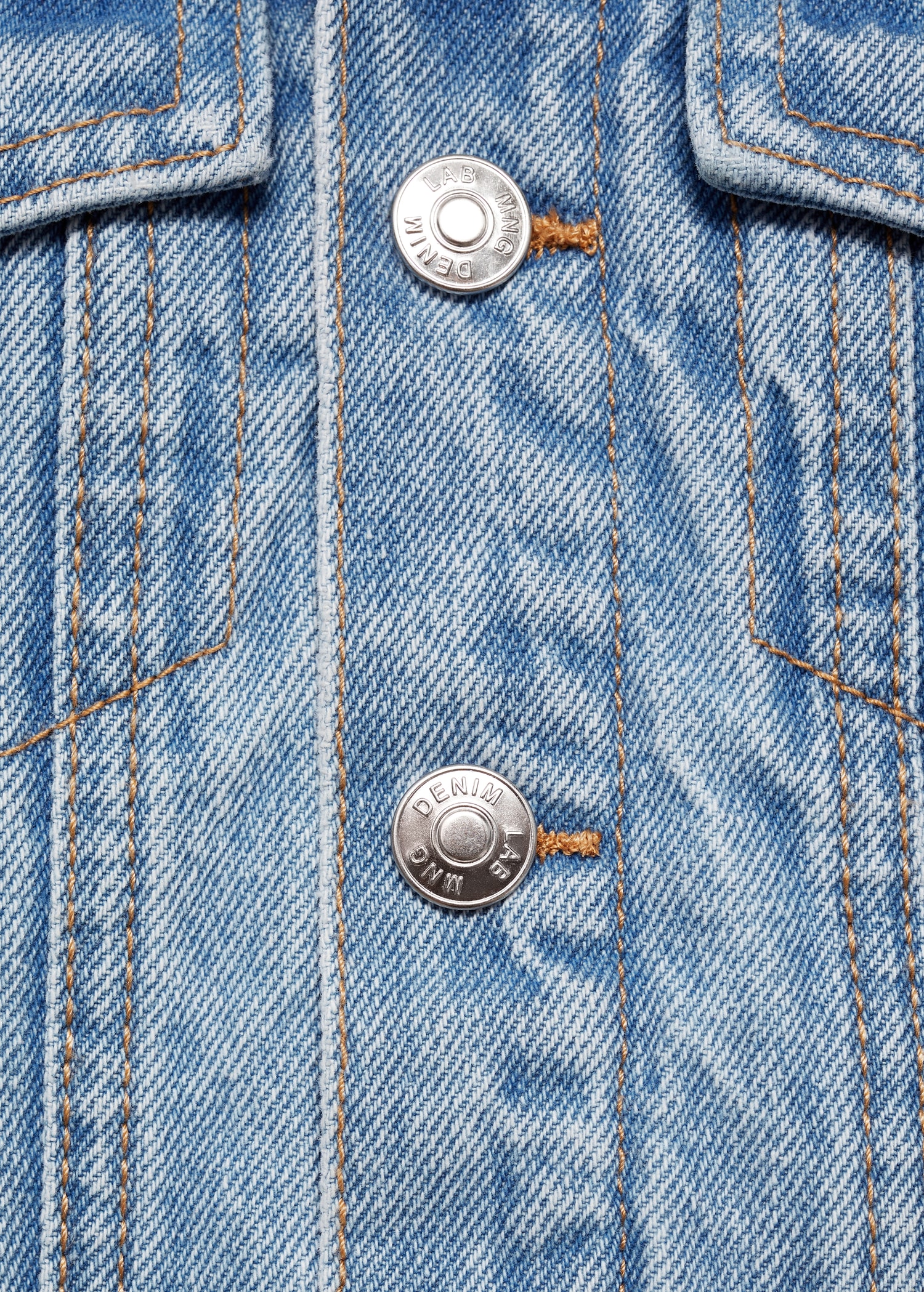 Denim jacket with shearling-effect lining - Details of the article 8