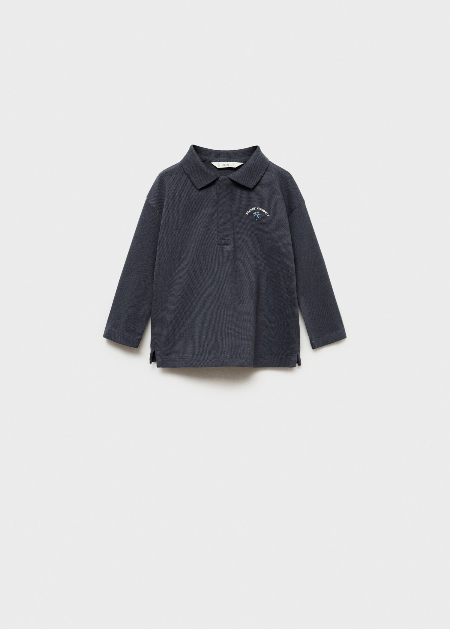 Printed cotton polo shirt - Article without model
