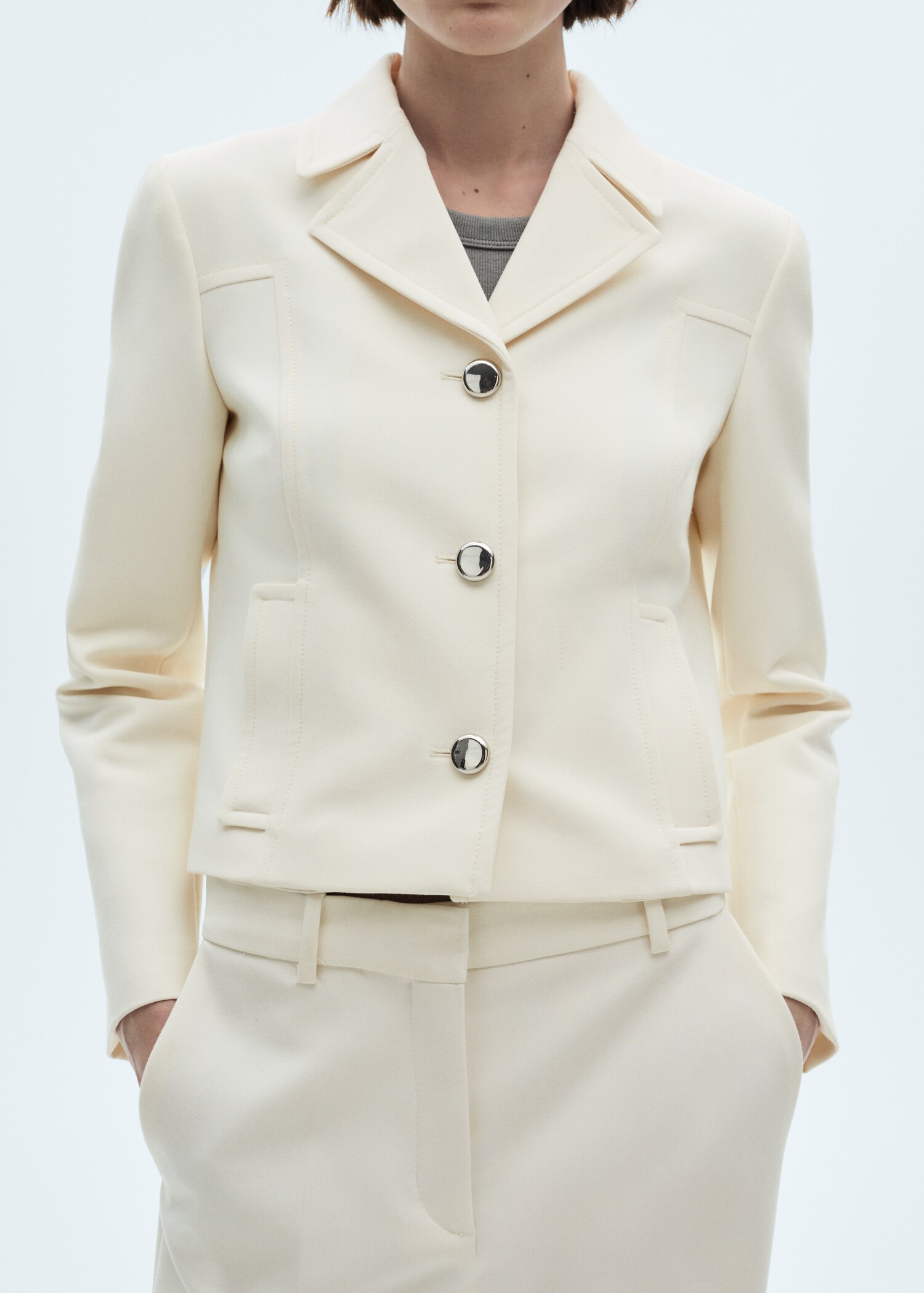 Jacket with lapels and metal buttons - Деталь изделия 6