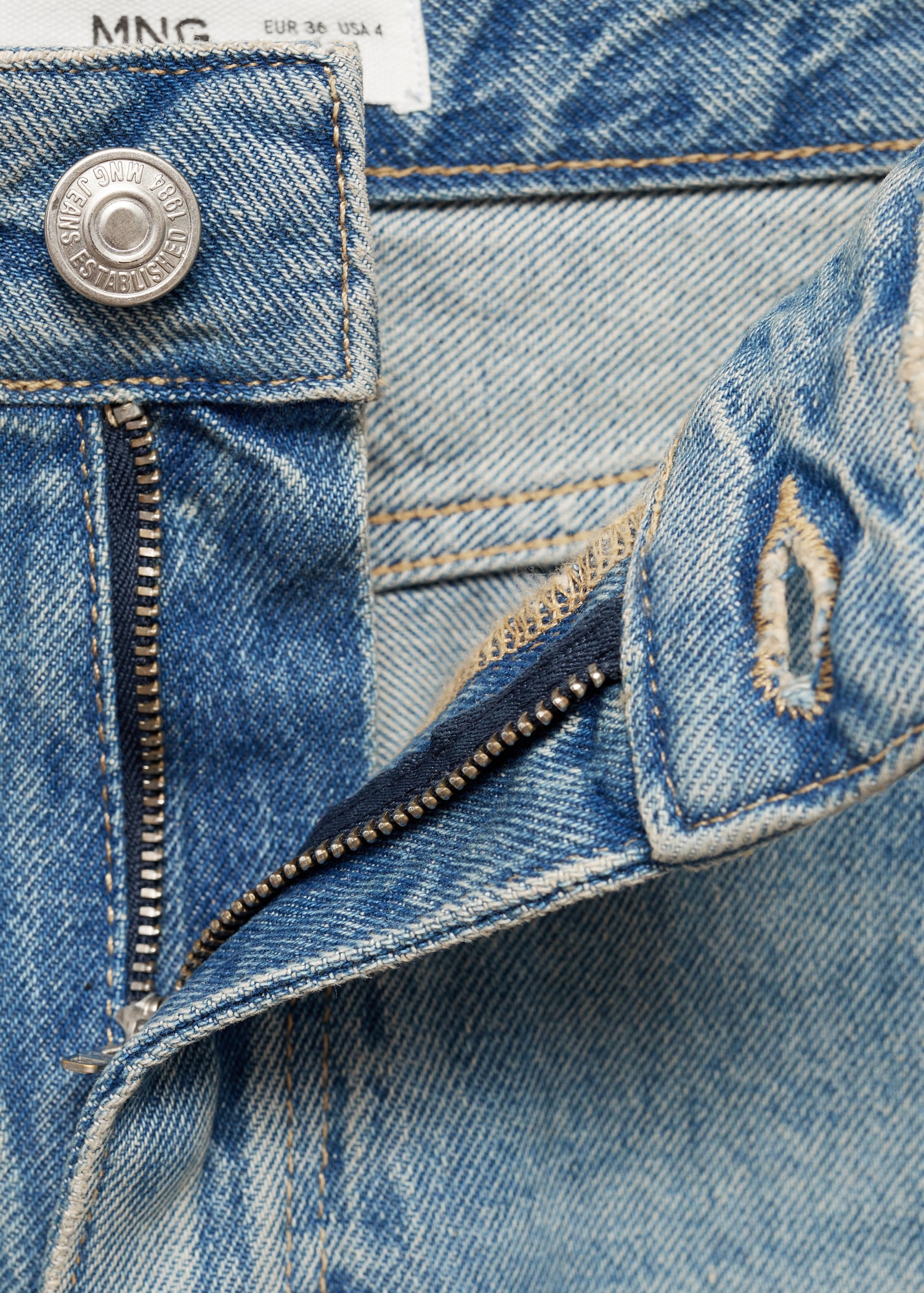 Jeans rectos tiro bajo - Detalle del artículo 0