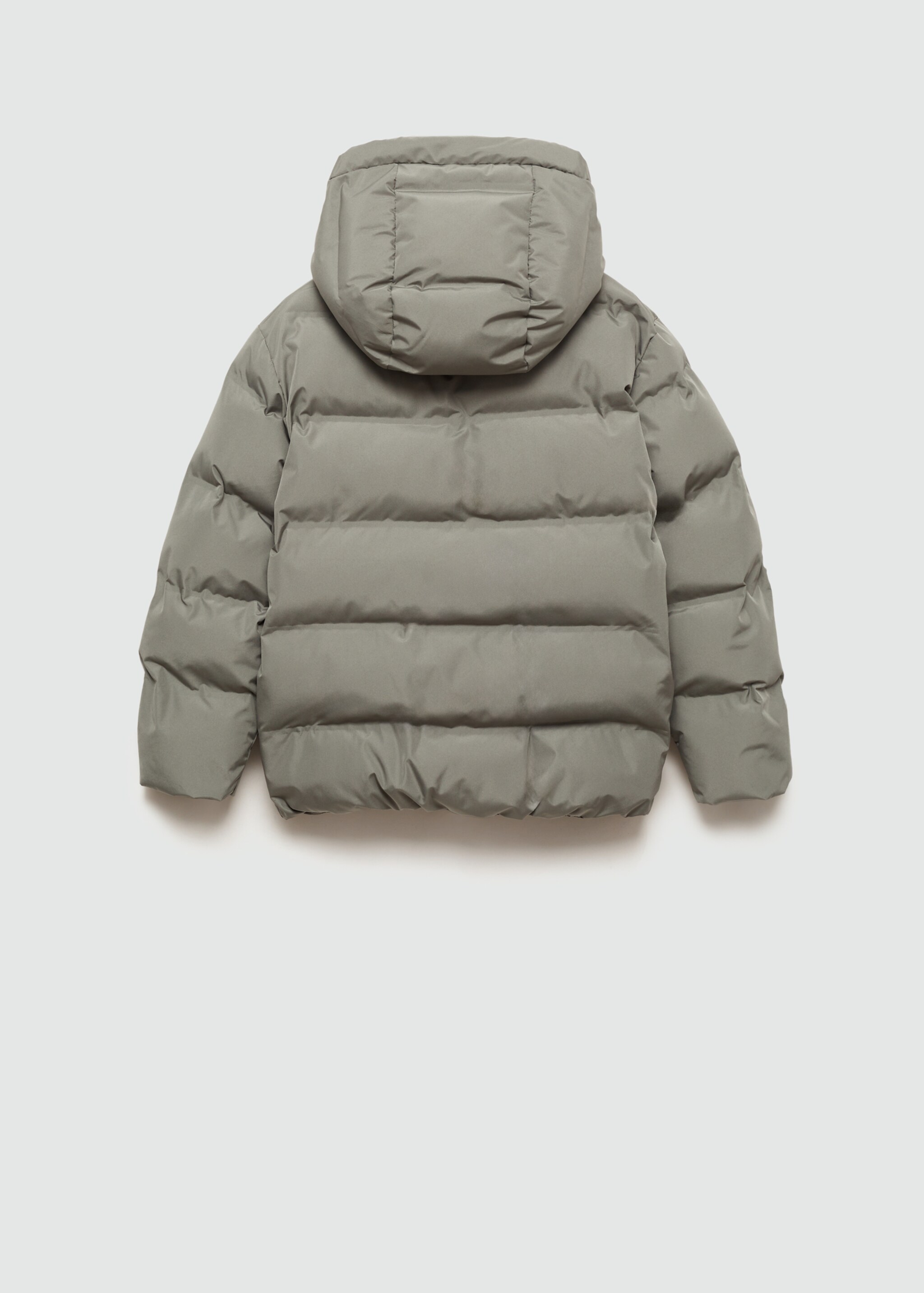 Hood quilted coat - Reverse of the article