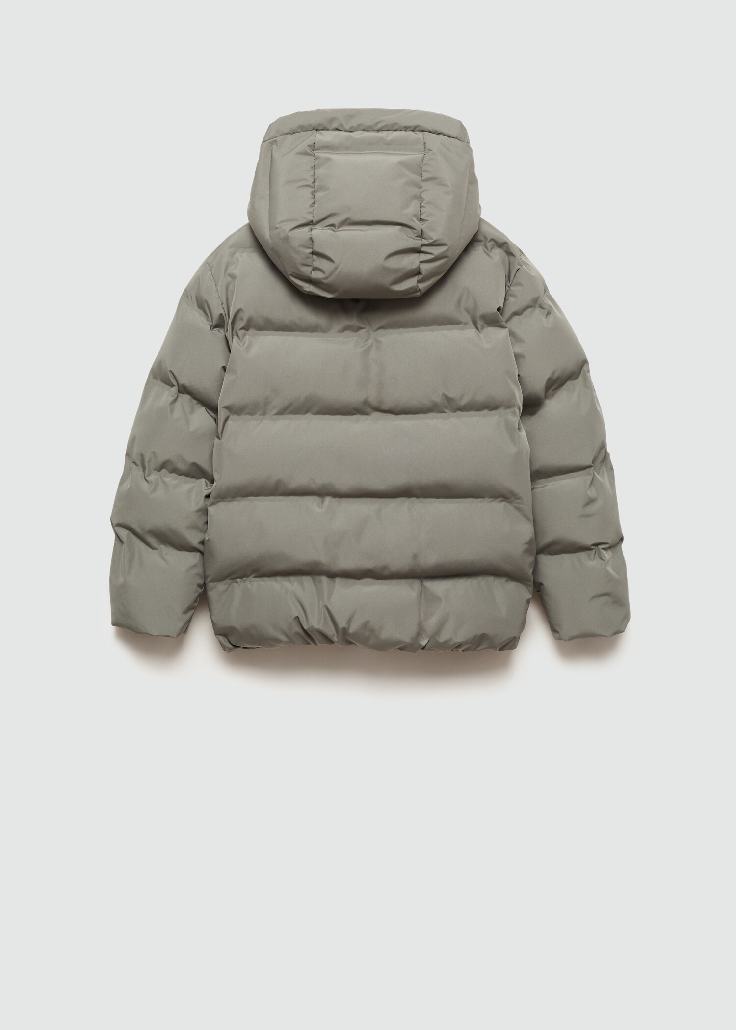 Hood quilted coat - Reverse of the article