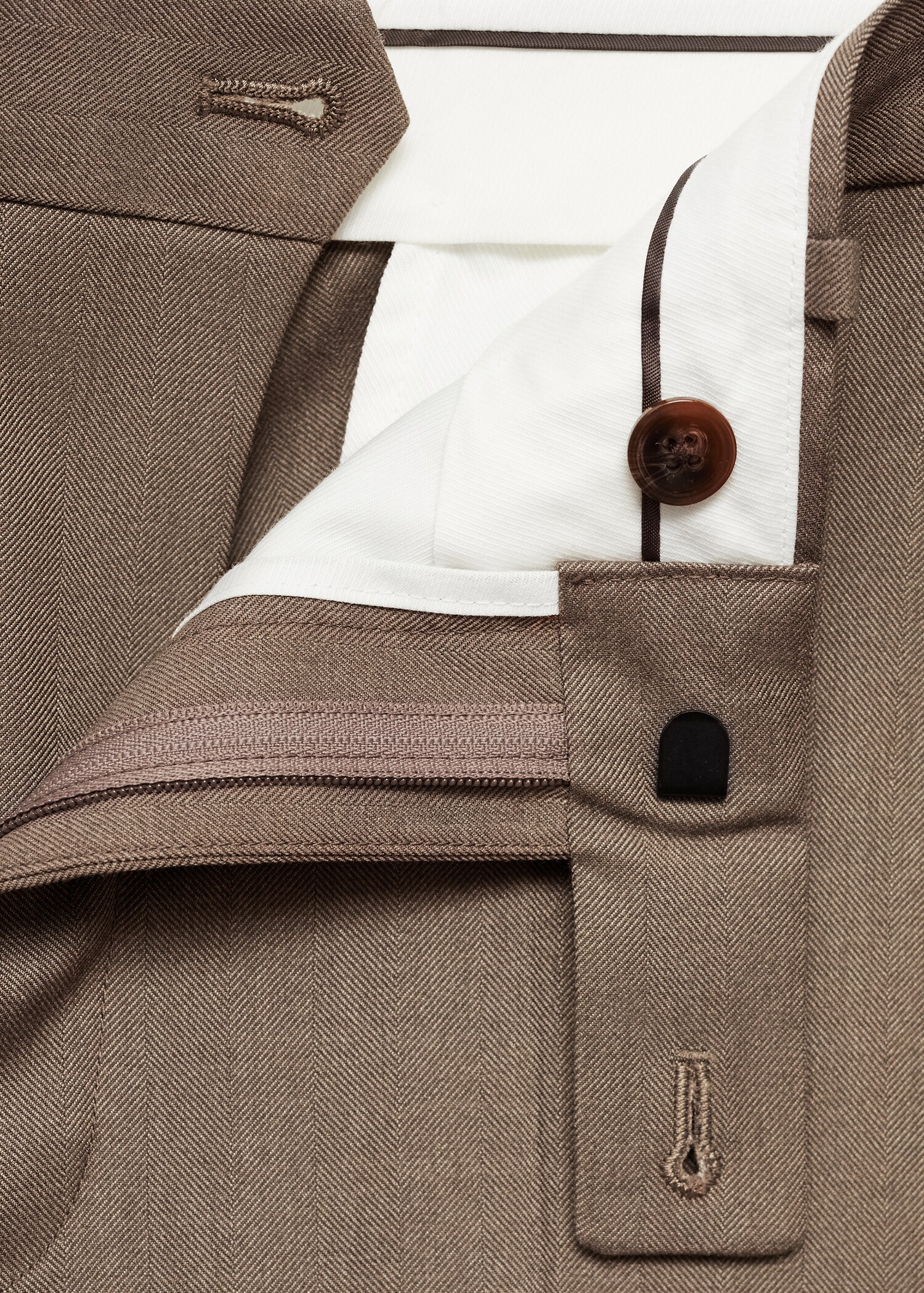 Stretch-fabric slim-fit suit trousers - Details of the article 8
