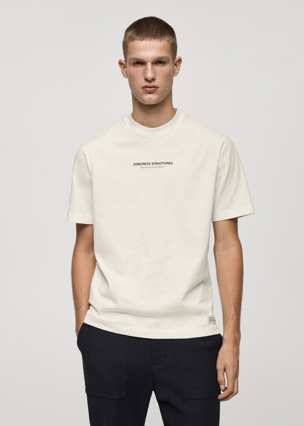 100 cotton tshirt with printed drawing