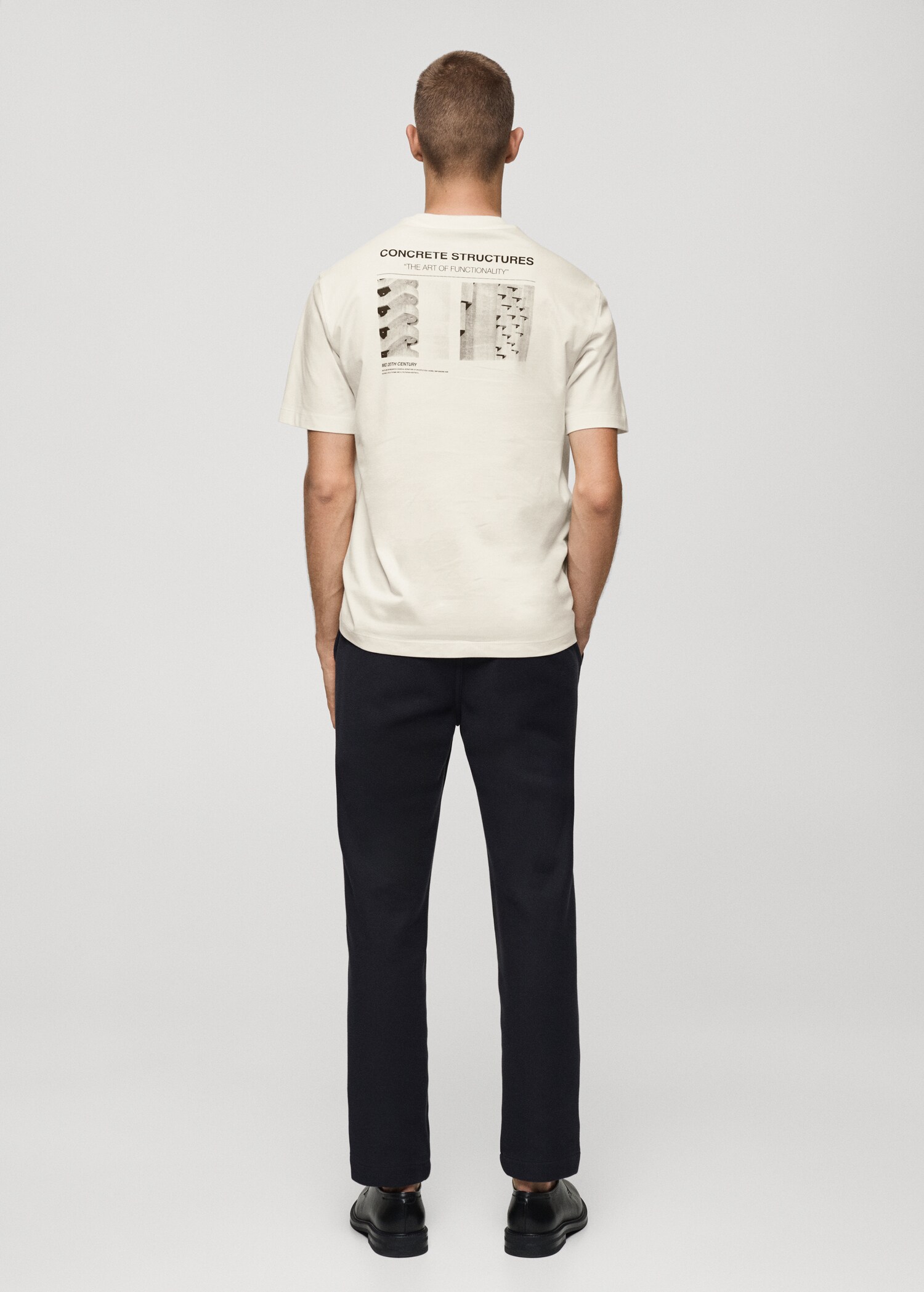 Camiseta 100% algodón dibujo estampado - Reverso del artículo