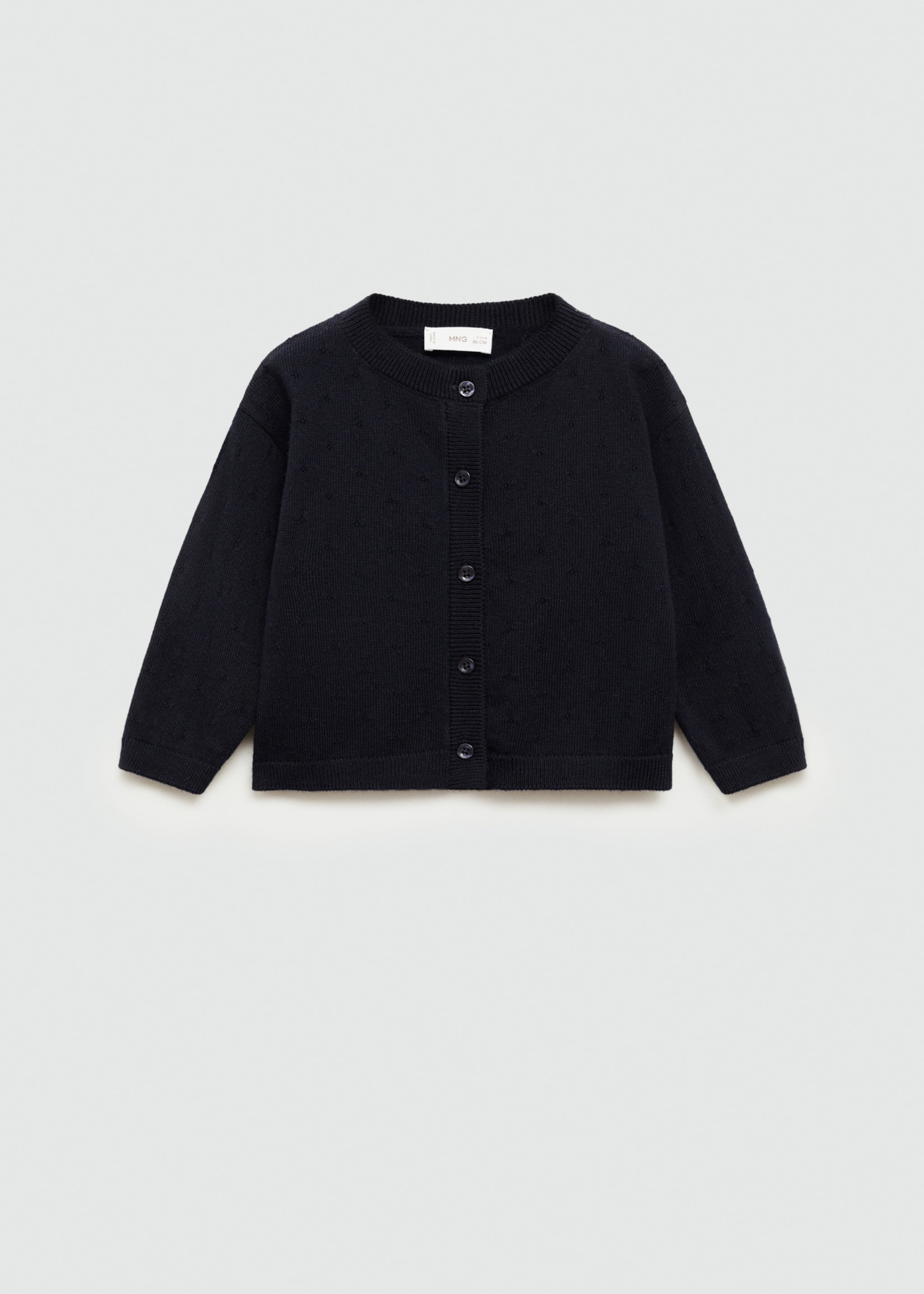 Button knit cardigan - Article without model