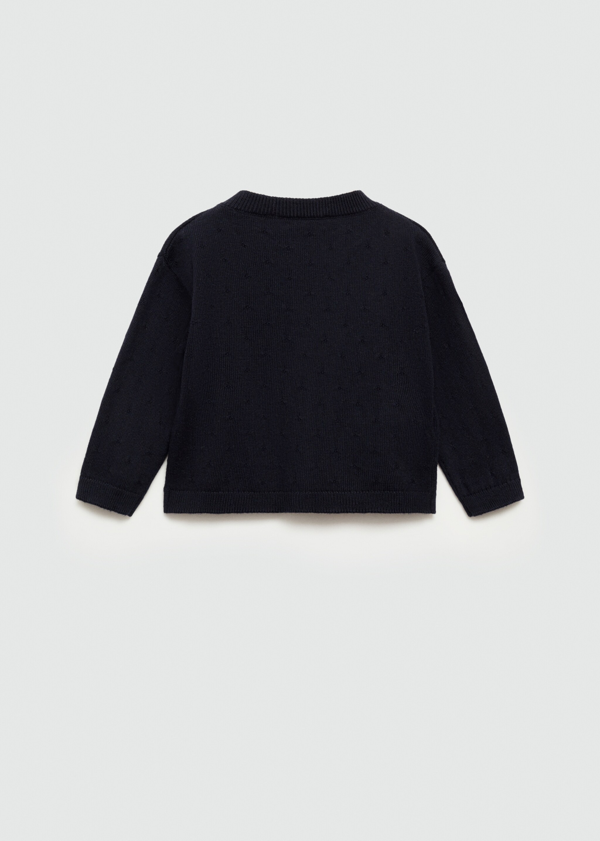 Button knit cardigan - Reverse of the article