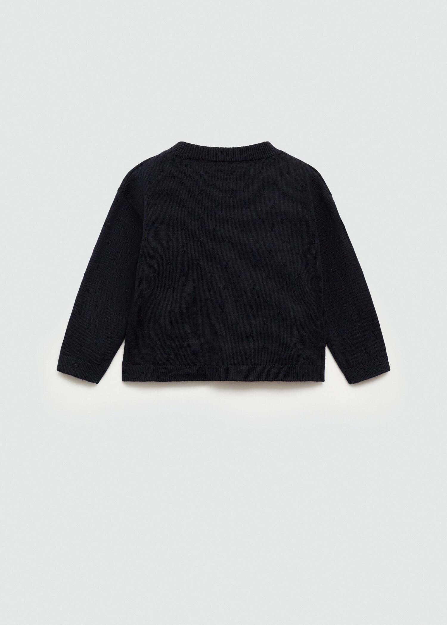 Button knit cardigan - Reverse of the article