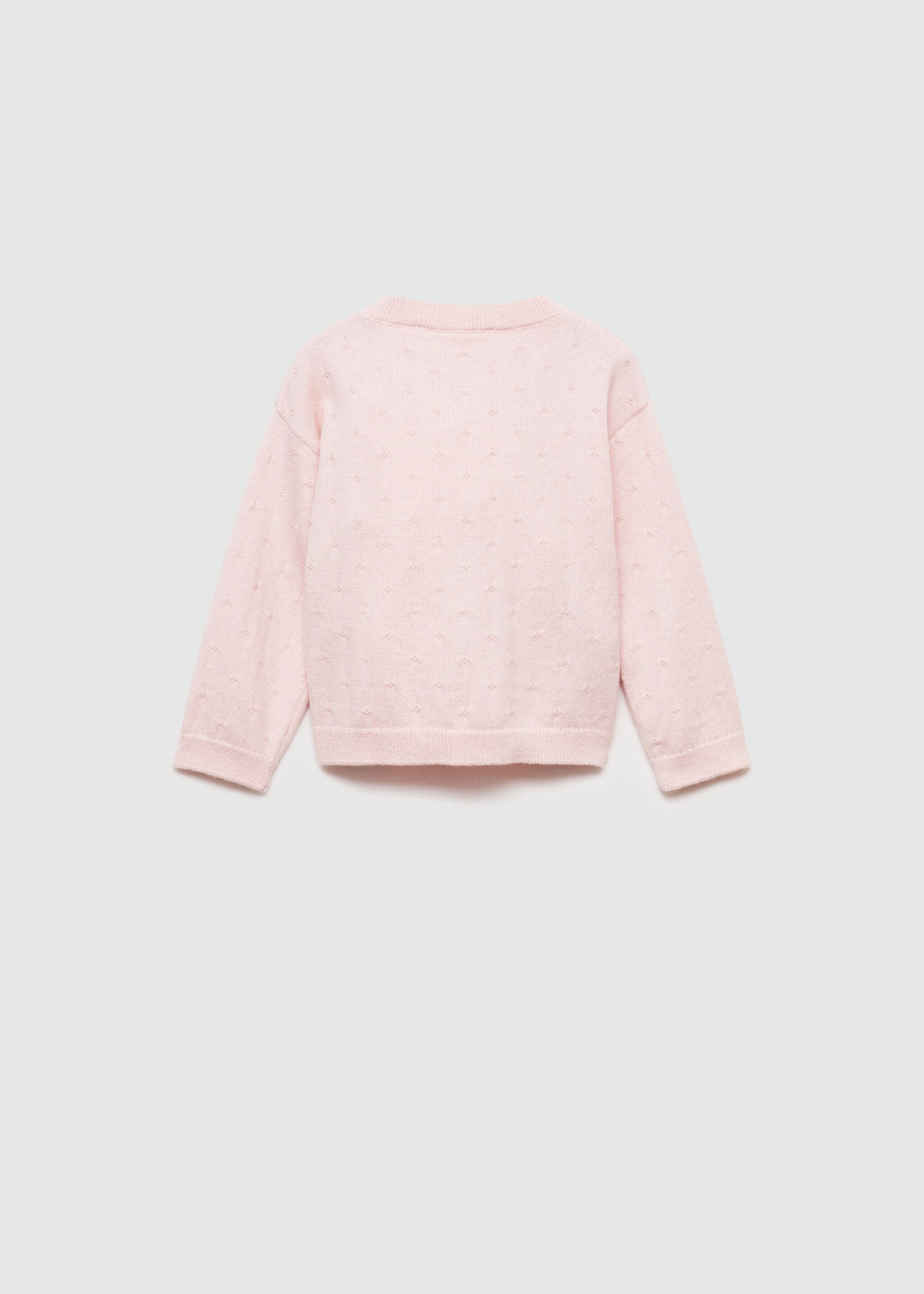 Button knit cardigan - Reverse of the article