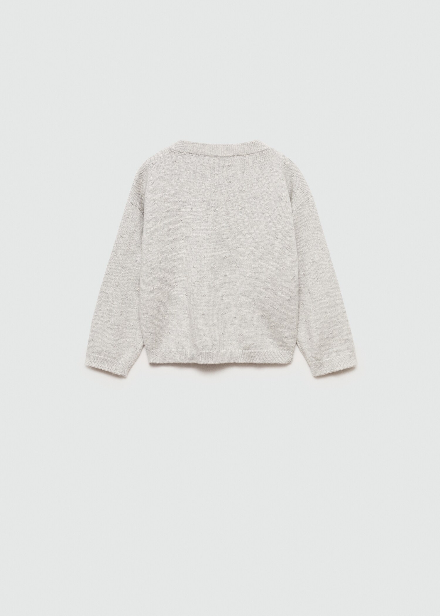 Button knit cardigan - Reverse of the article