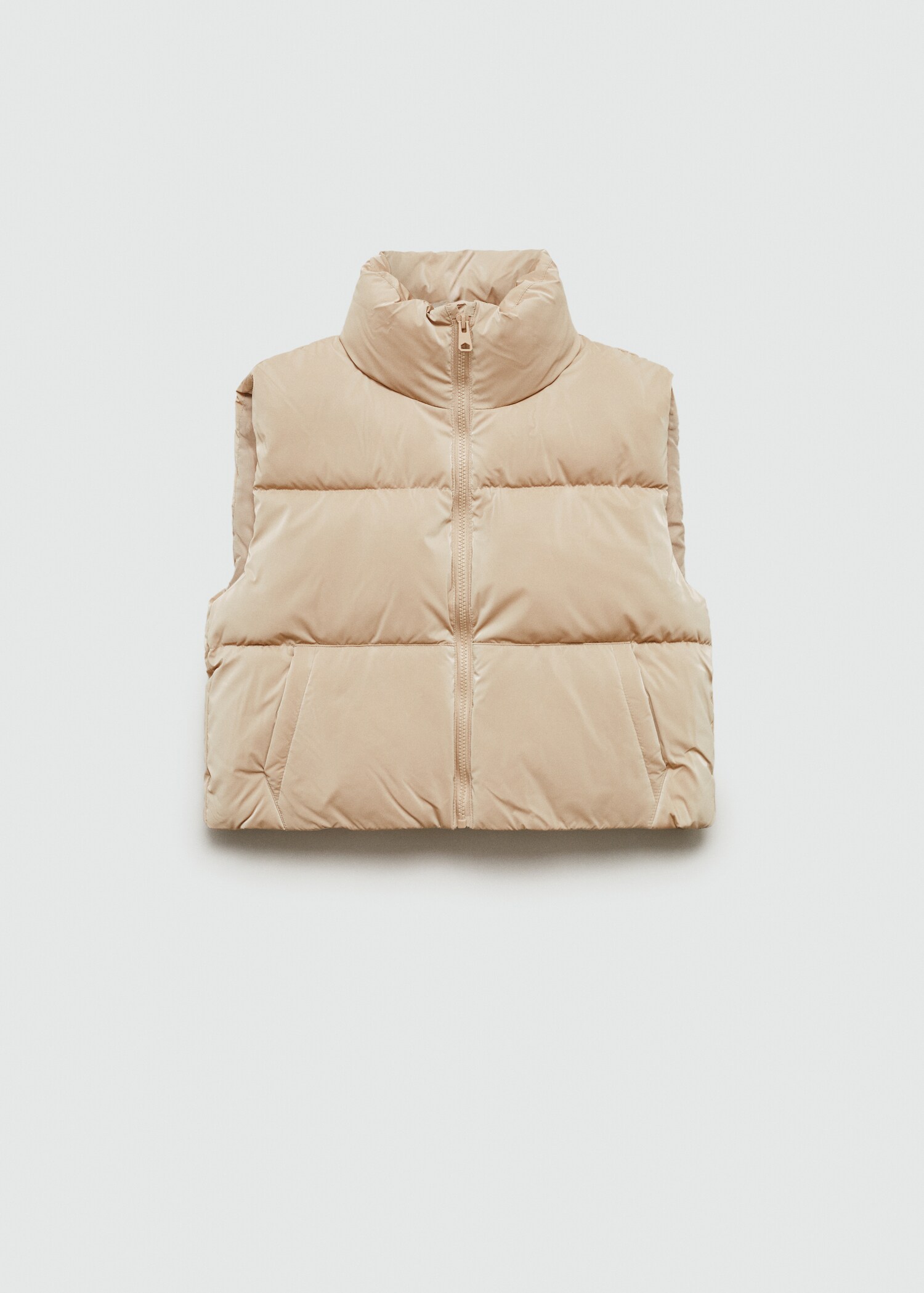 Quilted gilet with pockets - Article without model