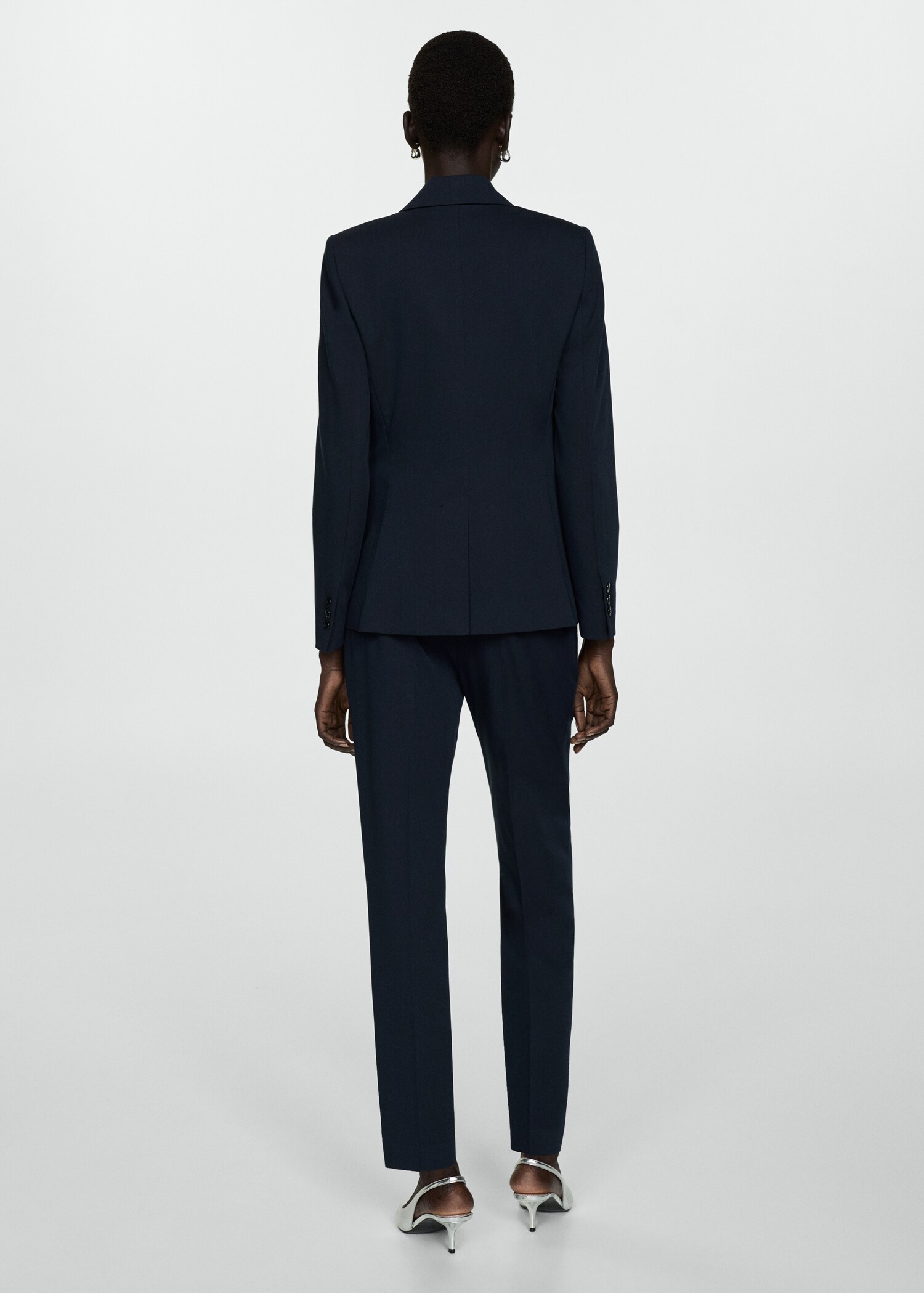 Fitted suit jacket - Reverse of the article