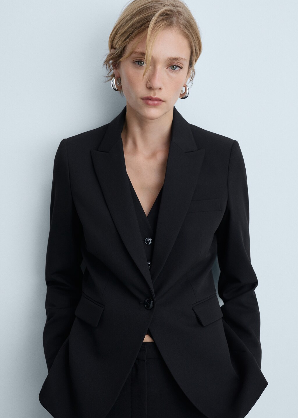 Blazer costume cintr femme mango belgique