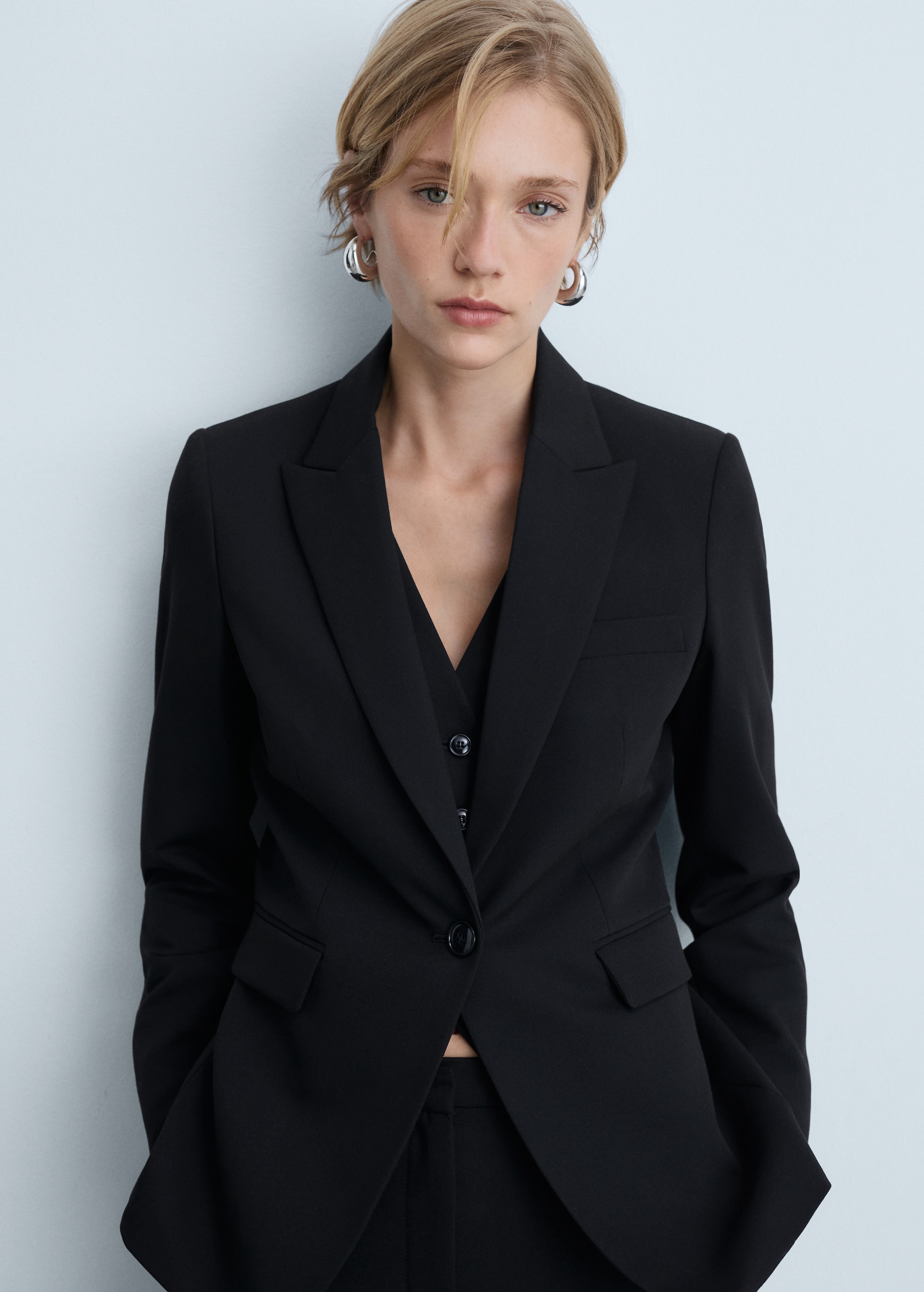 Black Blazer Jacket Bleasure For Women Fitted Suit Blazer Women