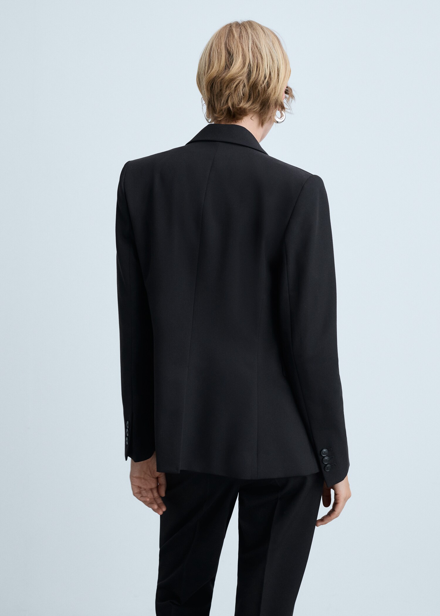 Fitted suit jacket - Reverse of the article