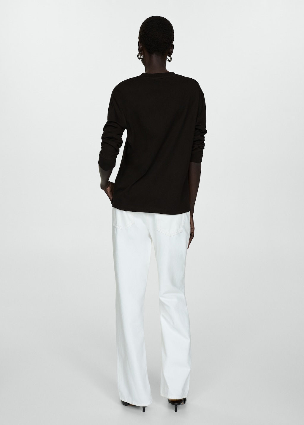 Long sleeve cotton t-shirt - image 3