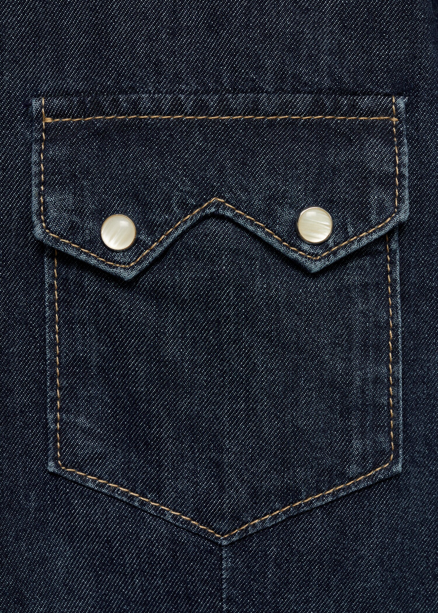 Πουκάμισο denim τσέπες - Λεπτομέρεια του προϊόντος 0