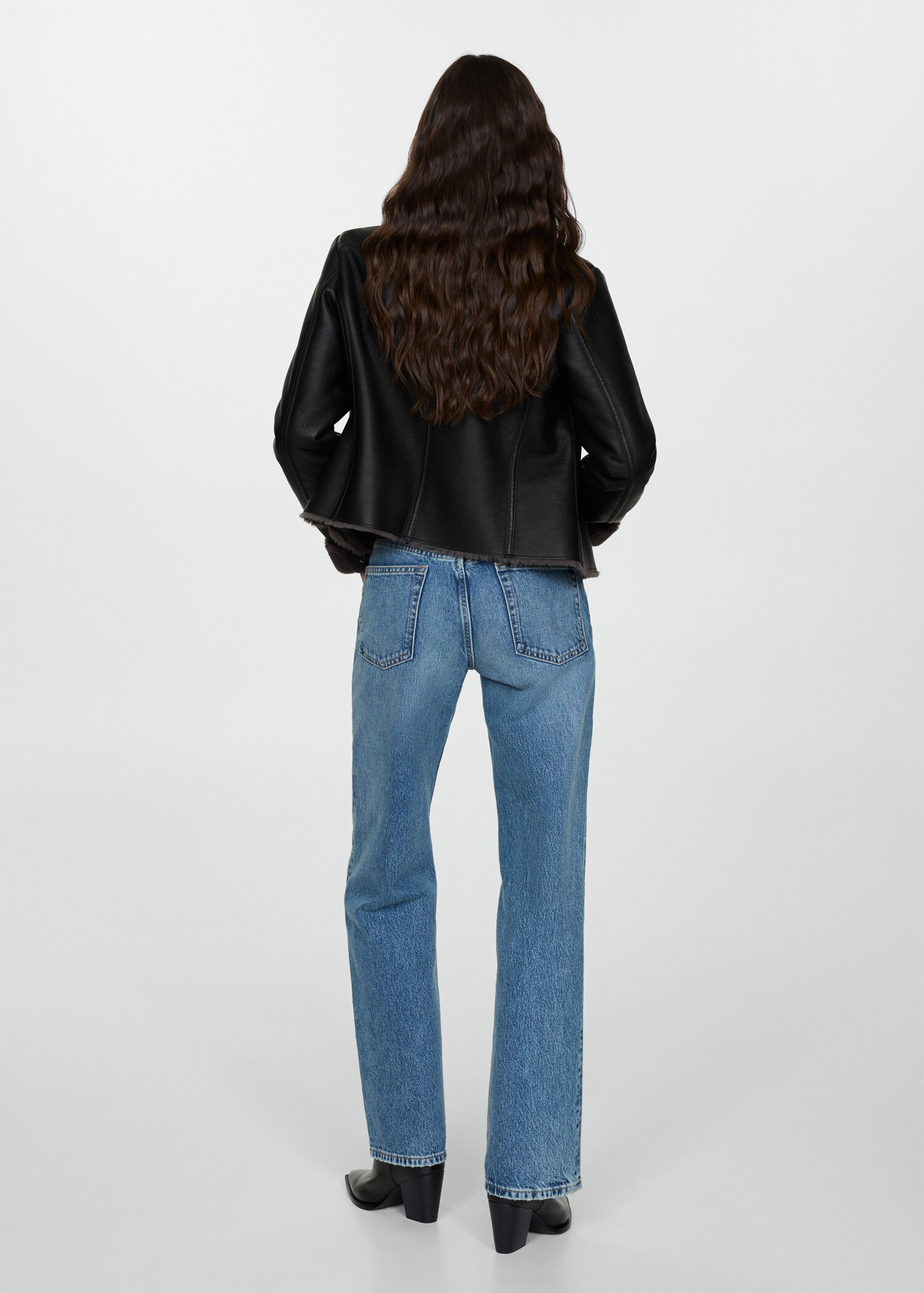 Veste double face simili-cuir - Verso de l’article