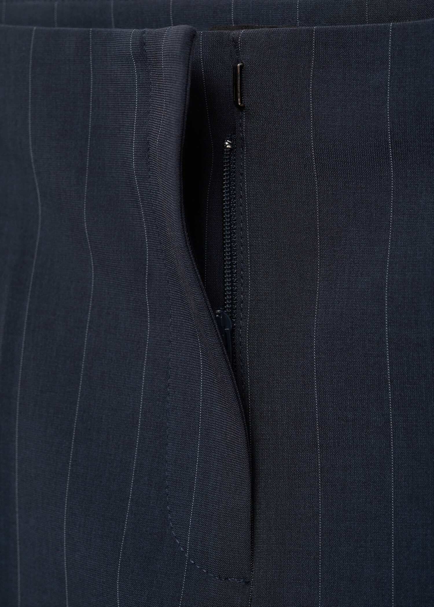 Chalk-stripe straight trousers - Details of the article 8