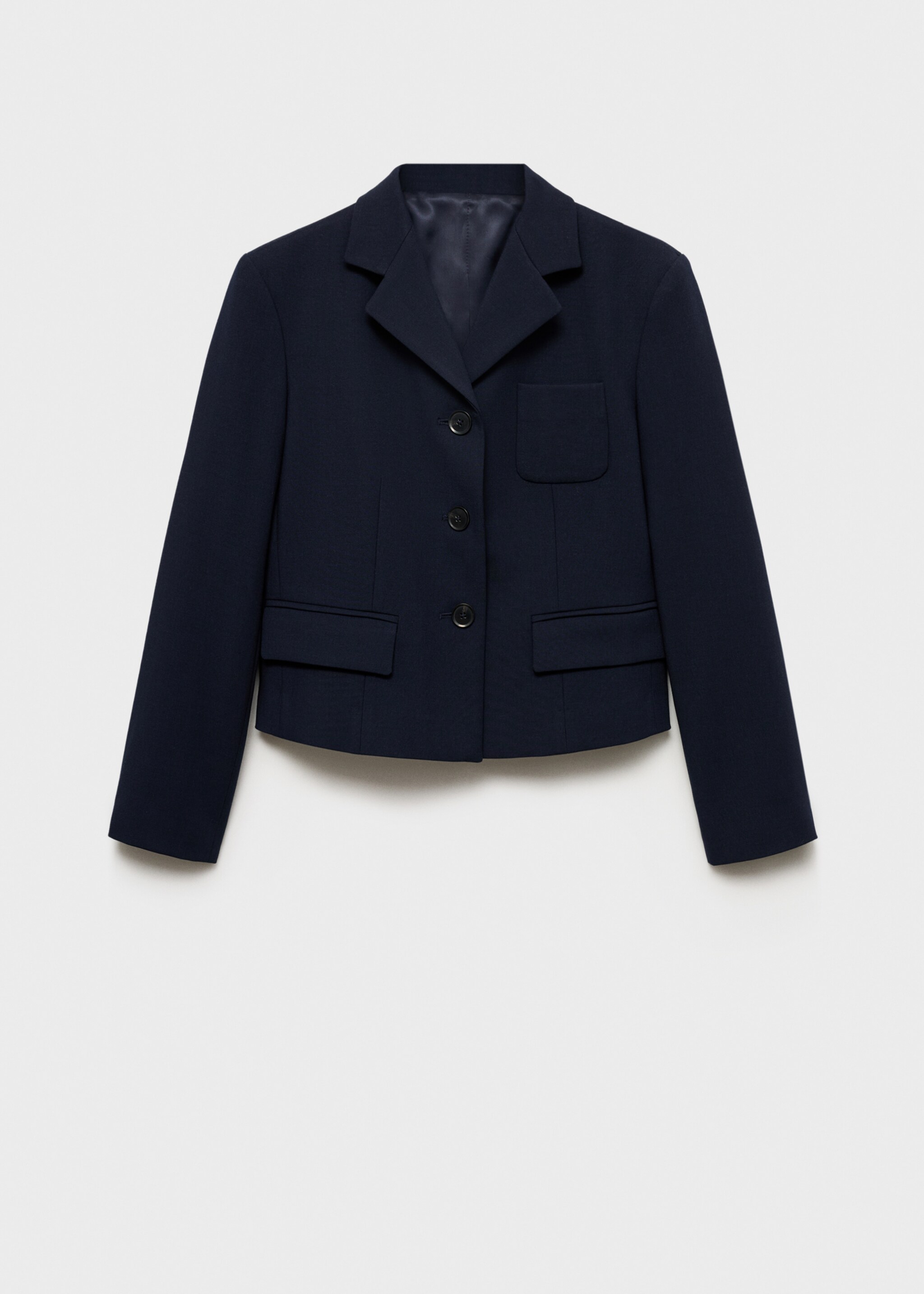 Cropped jacket with buttons - Изделие без модели