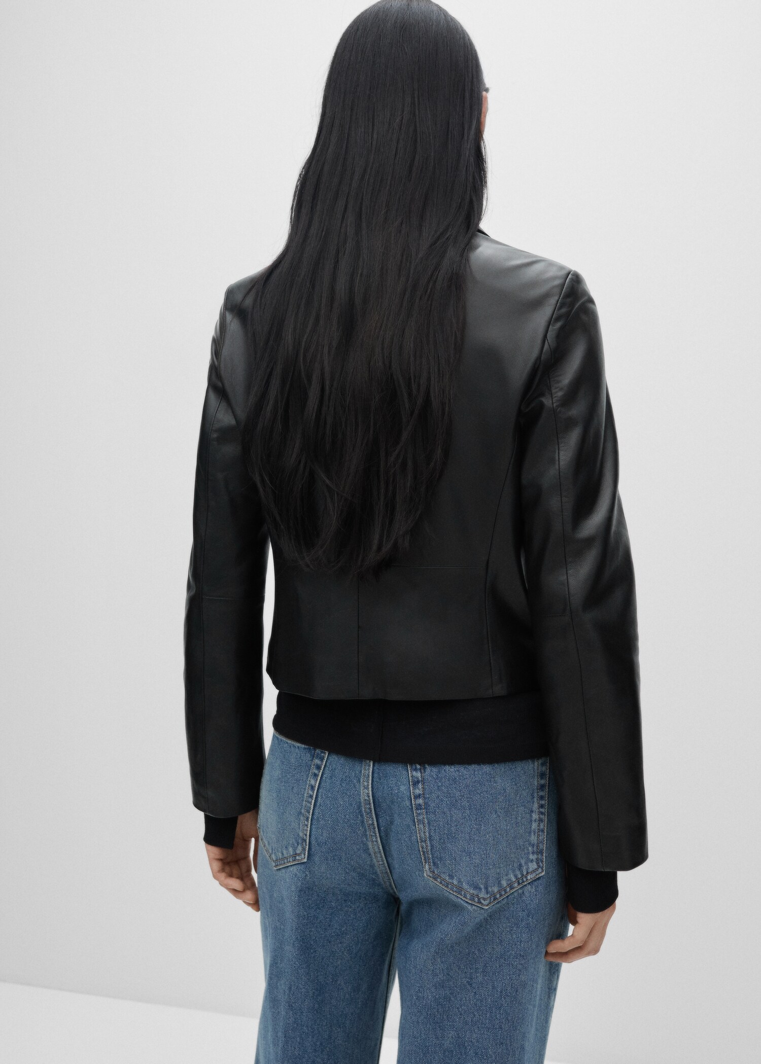 Blazer piel crop - Reverso del artículo