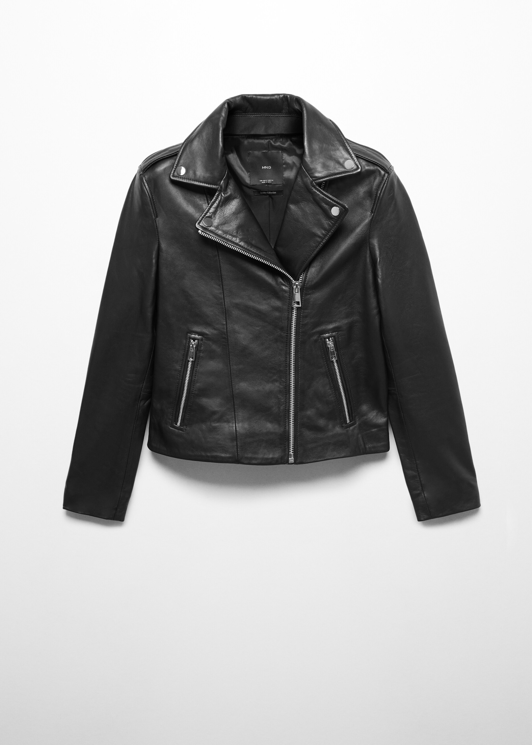Leather biker jacket - Article without model