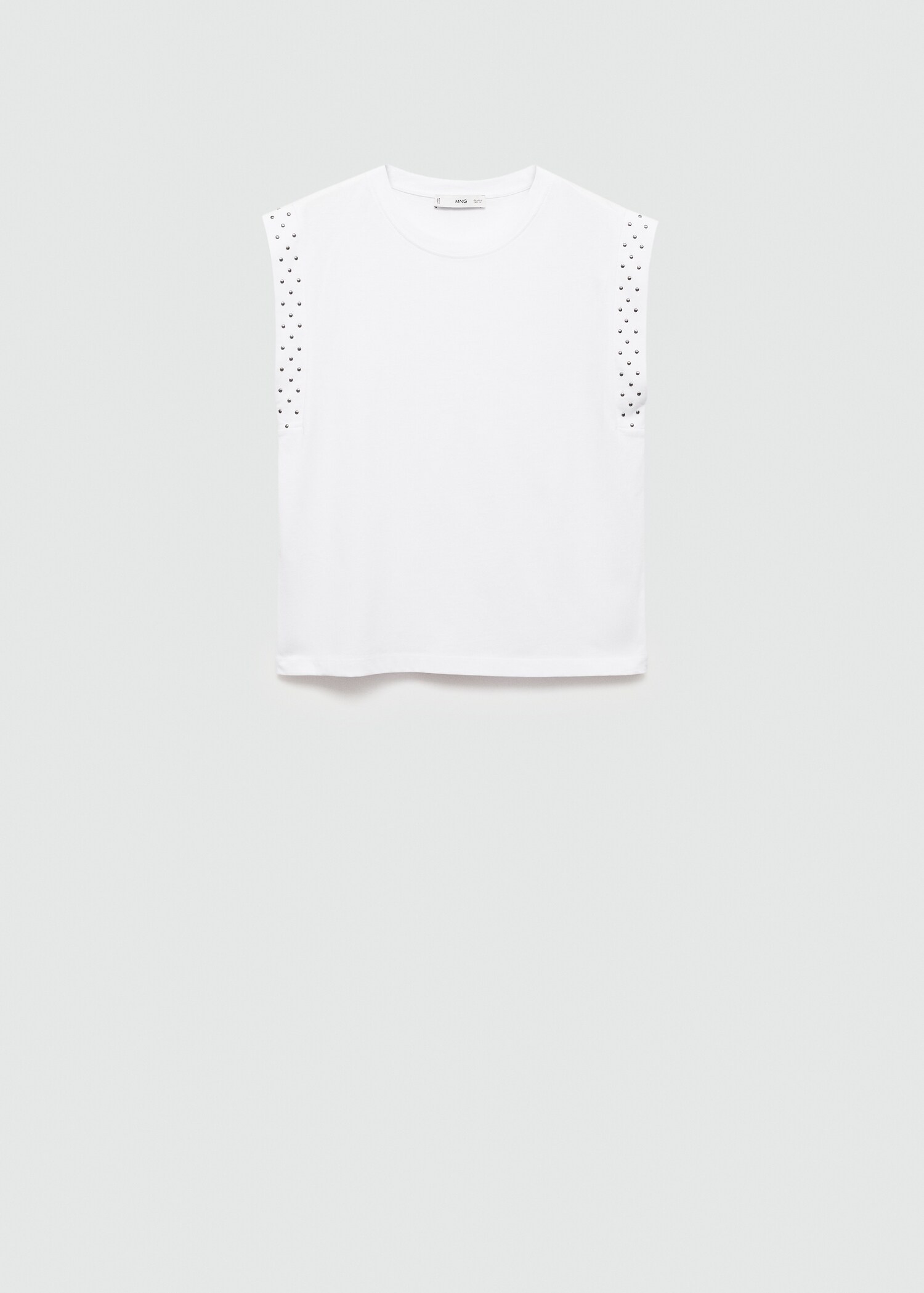 Studded sleeveless T-shirt - Article without model