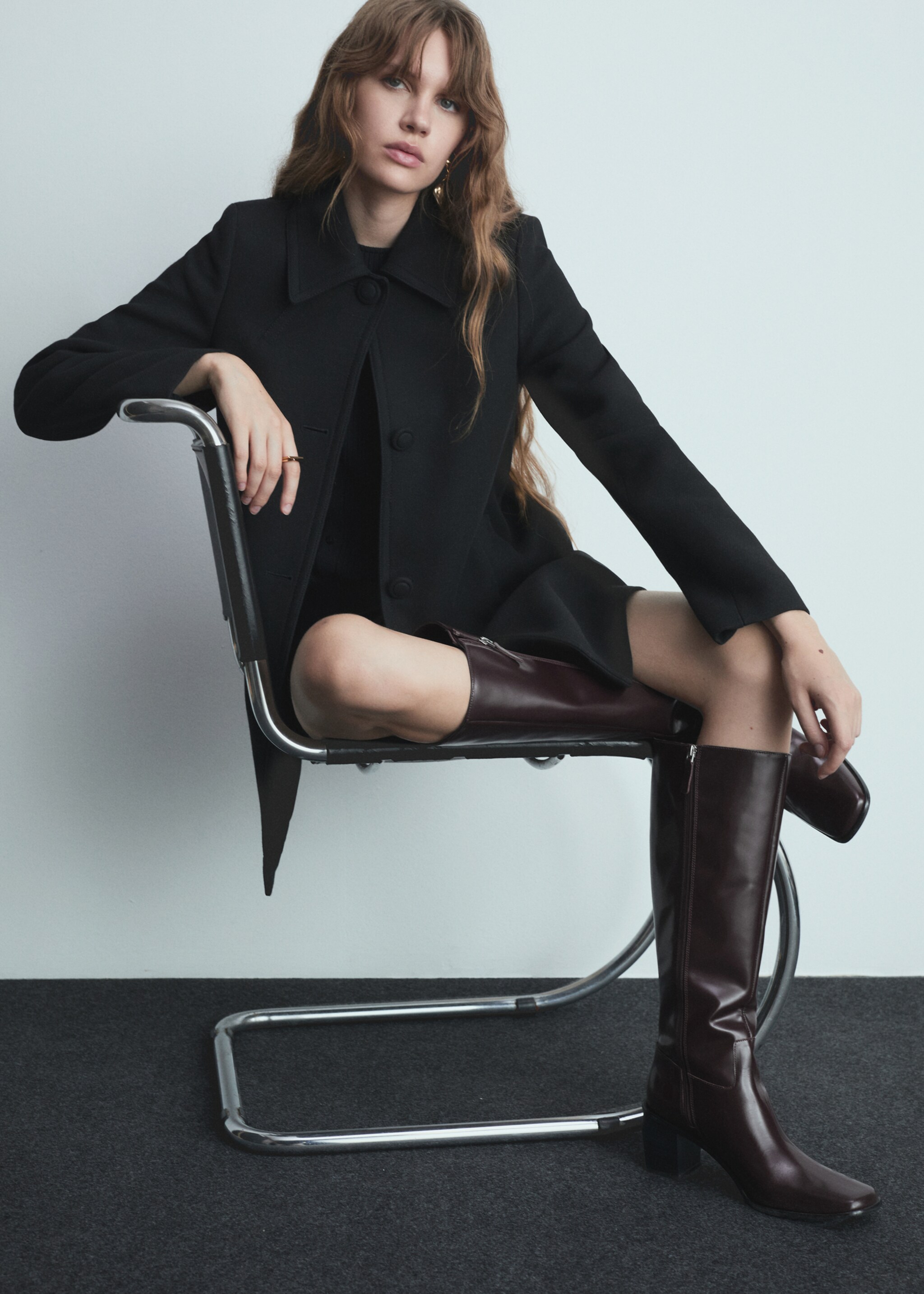 Straight-fit coat with buttons - Деталь изделия 2