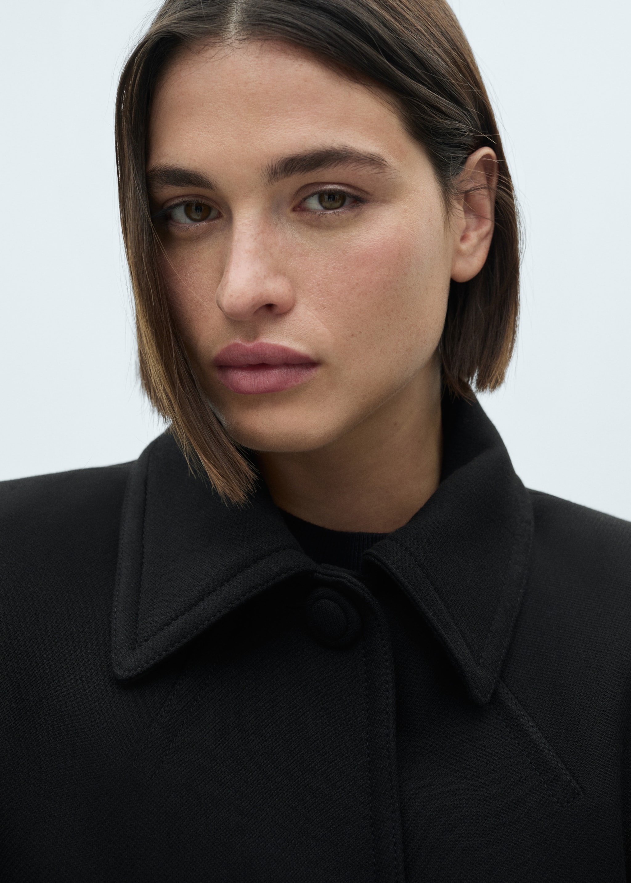 Straight-fit coat with buttons - Деталь изделия 4