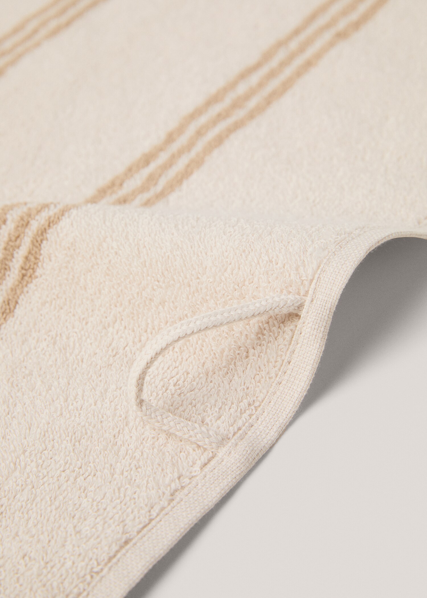 100% cotton striped hand towel 50x90cm - Details of the article 2