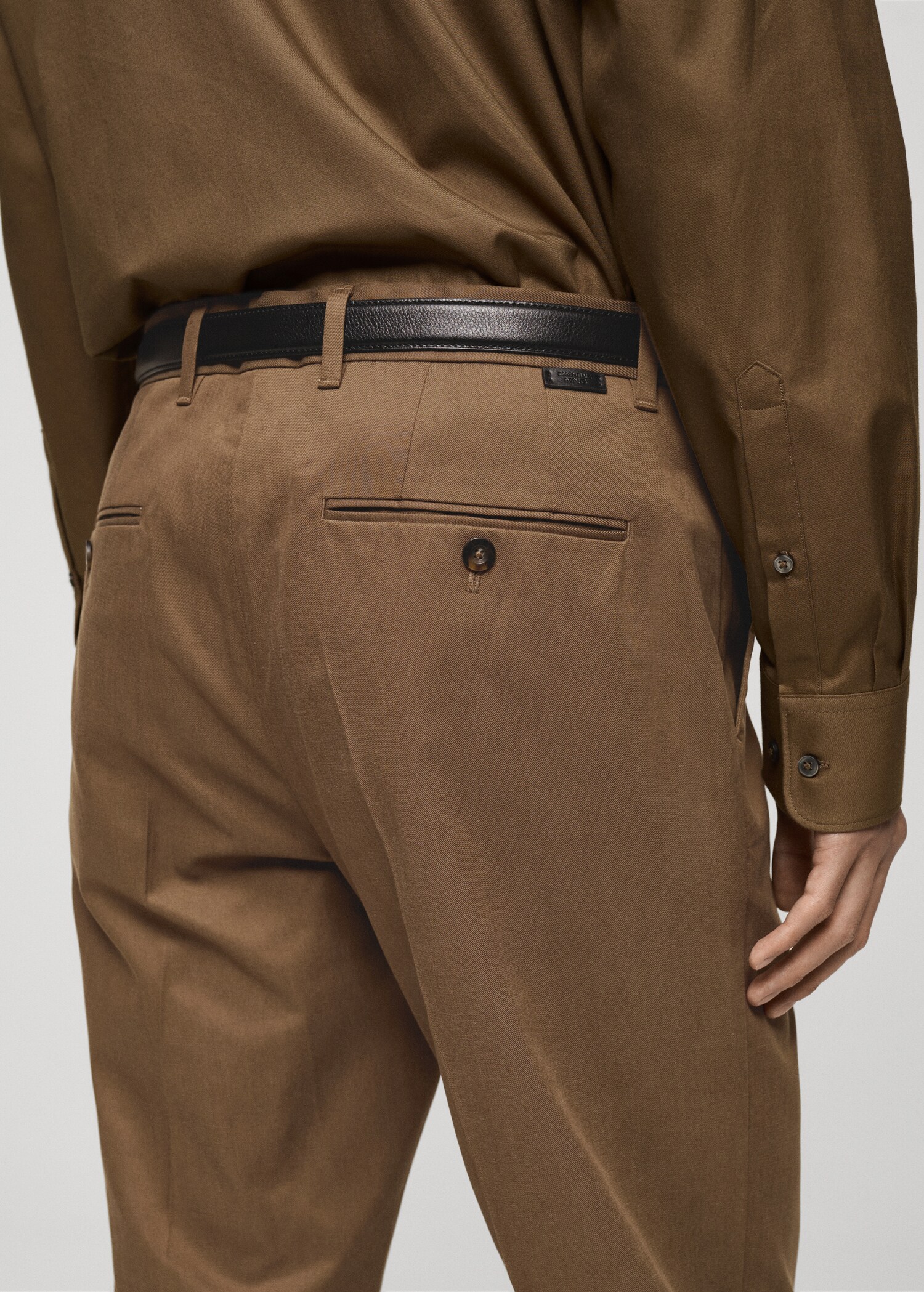 Брюки regular fit из хлопка - Деталь изделия 2