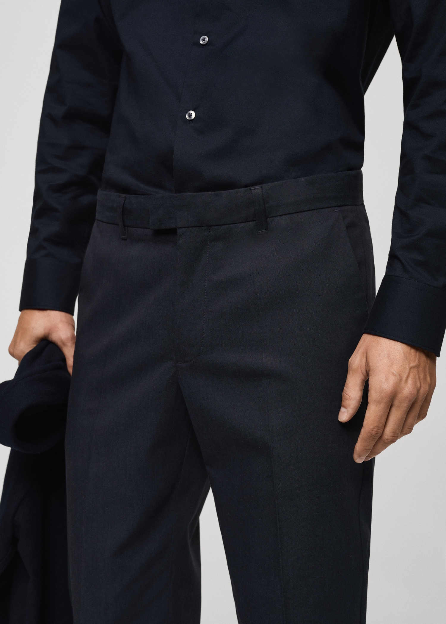 Брюки regular fit из хлопка - Деталь изделия 1