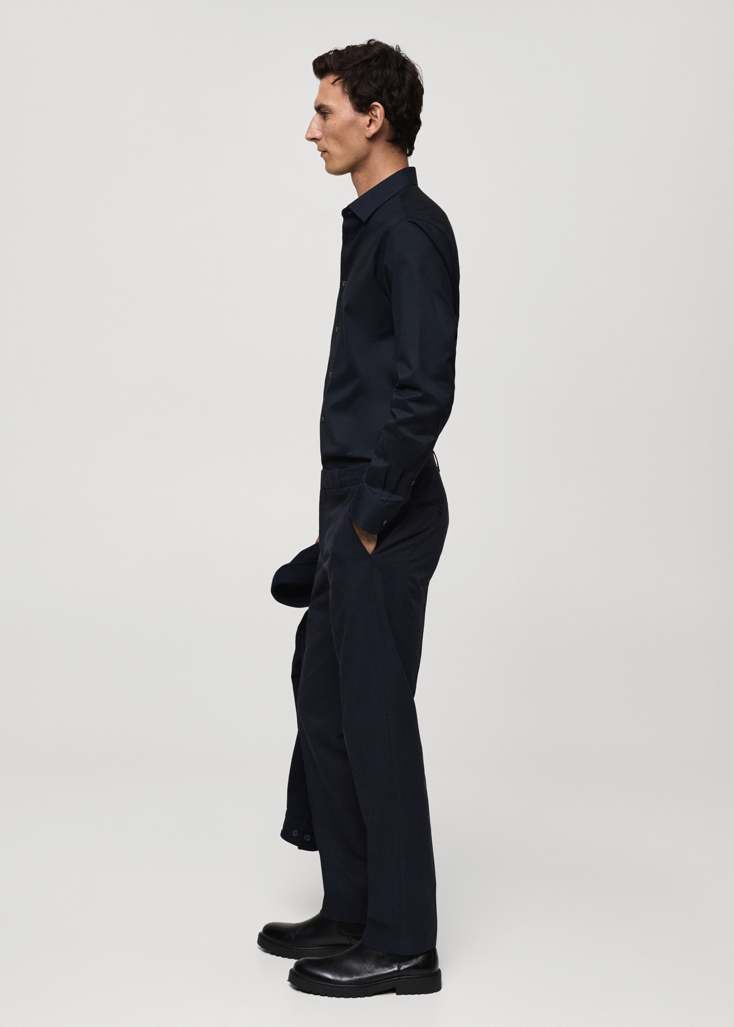 Брюки regular fit из хлопка - Деталь изделия 6