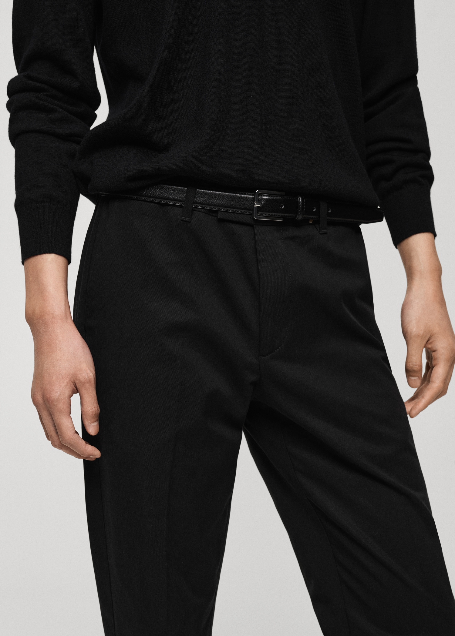 Брюки regular fit из хлопка - Деталь изделия 1