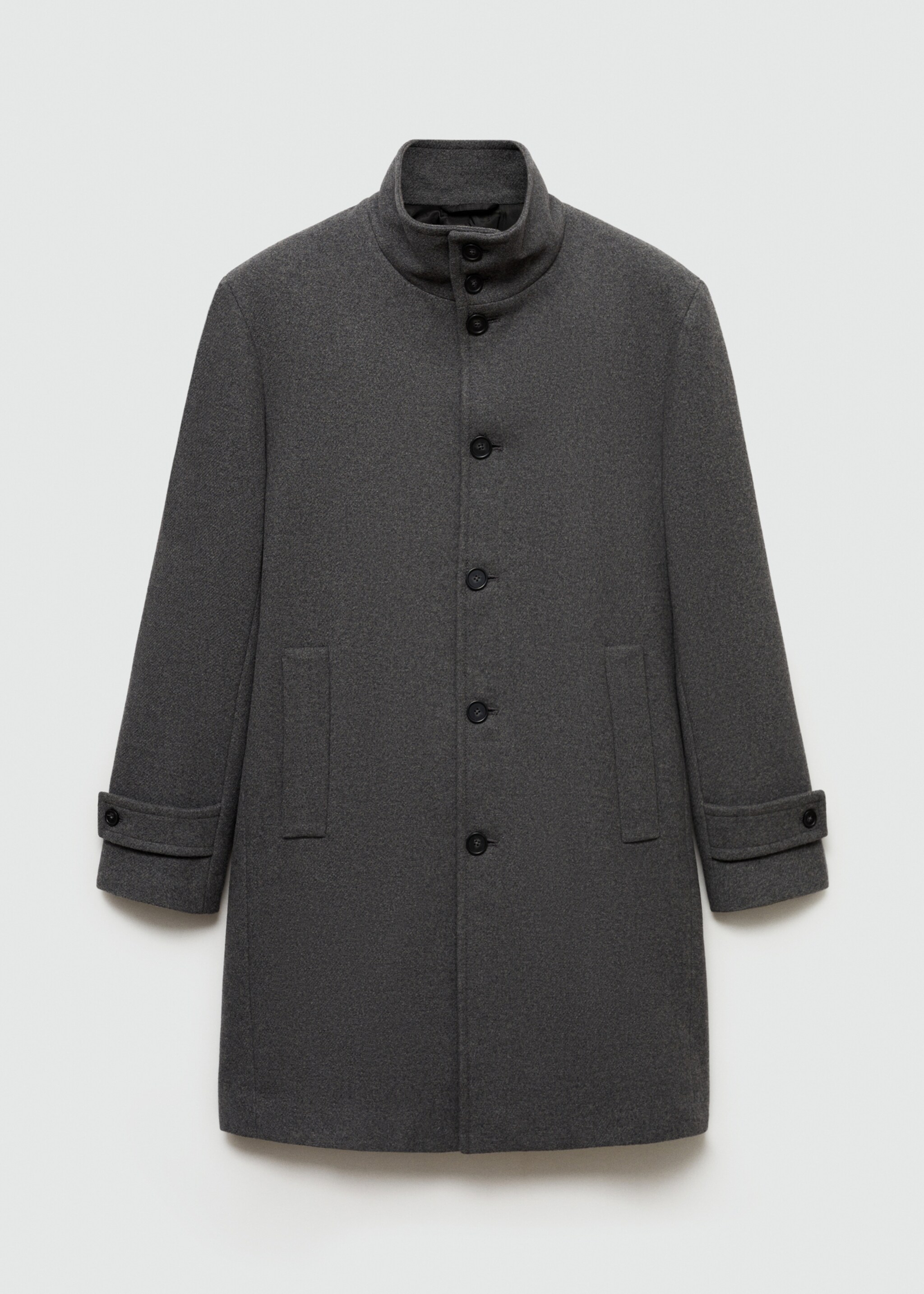 Wool funnel neck coat - Article without model