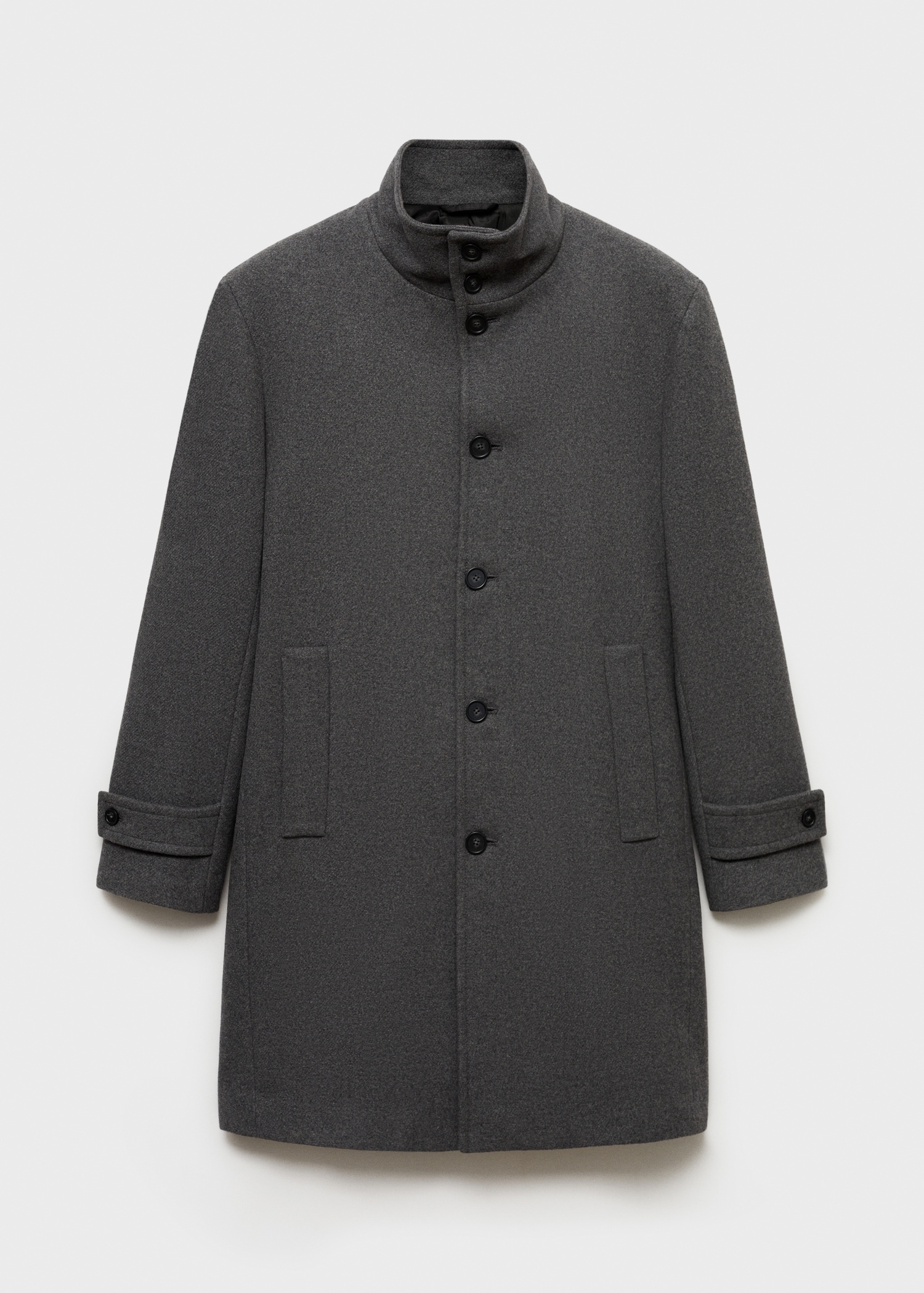Wool funnel neck coat - Article without model