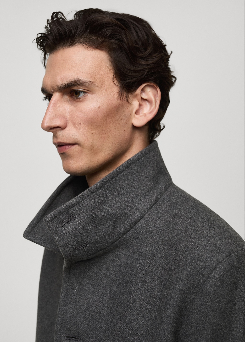 Mango funnel neck coat clearance