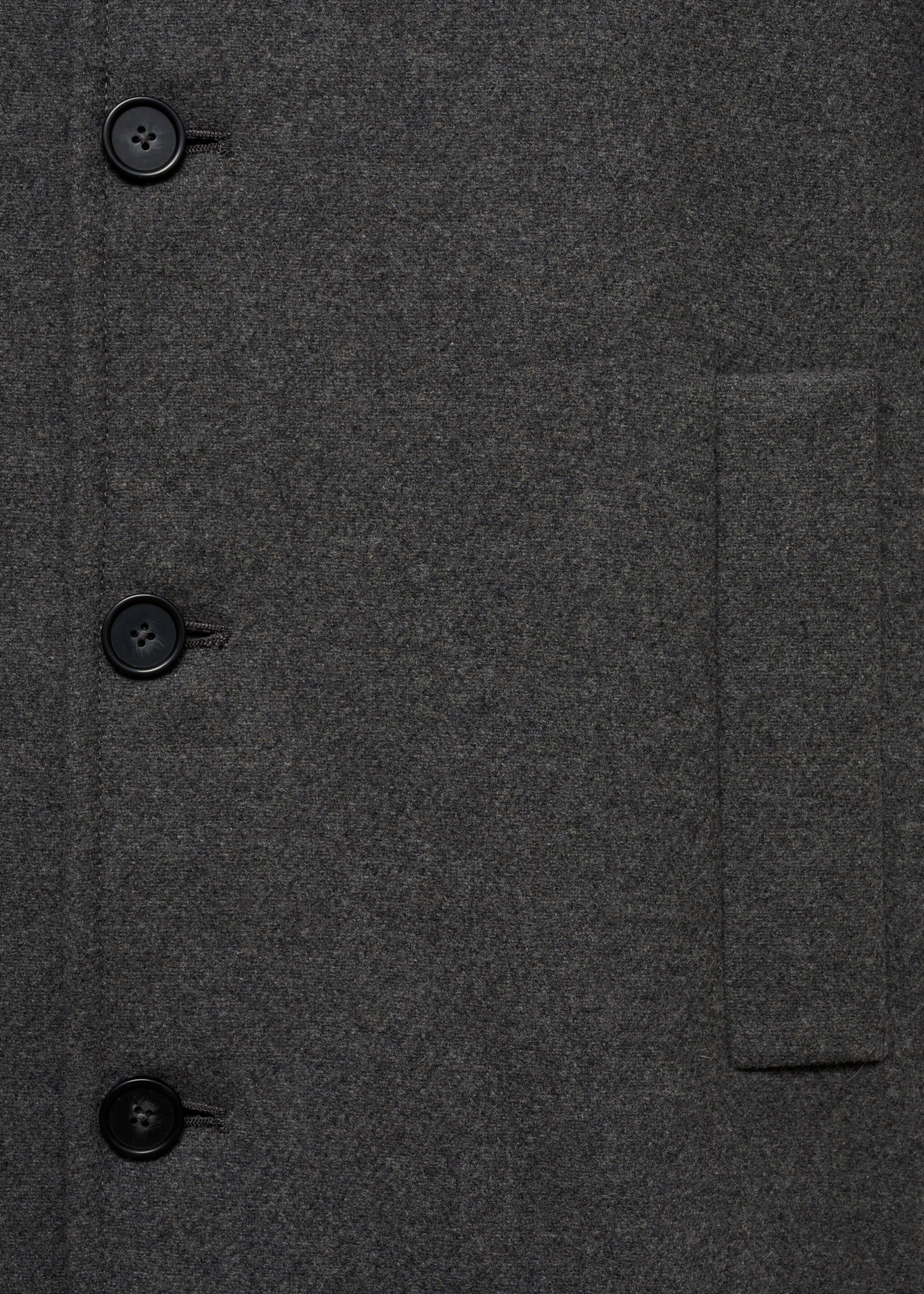 Wool funnel neck coat - Details of the article 8