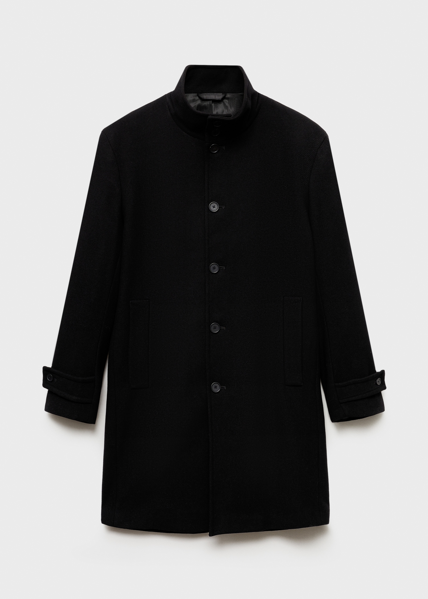Wool funnel neck coat - Article without model
