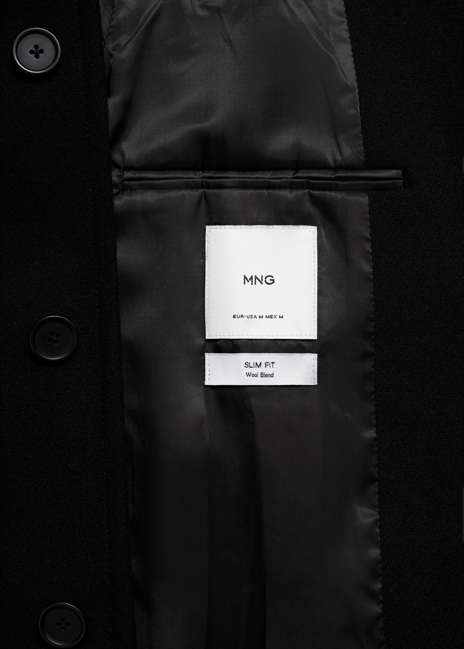 Wool funnel neck coat - Details of the article 0