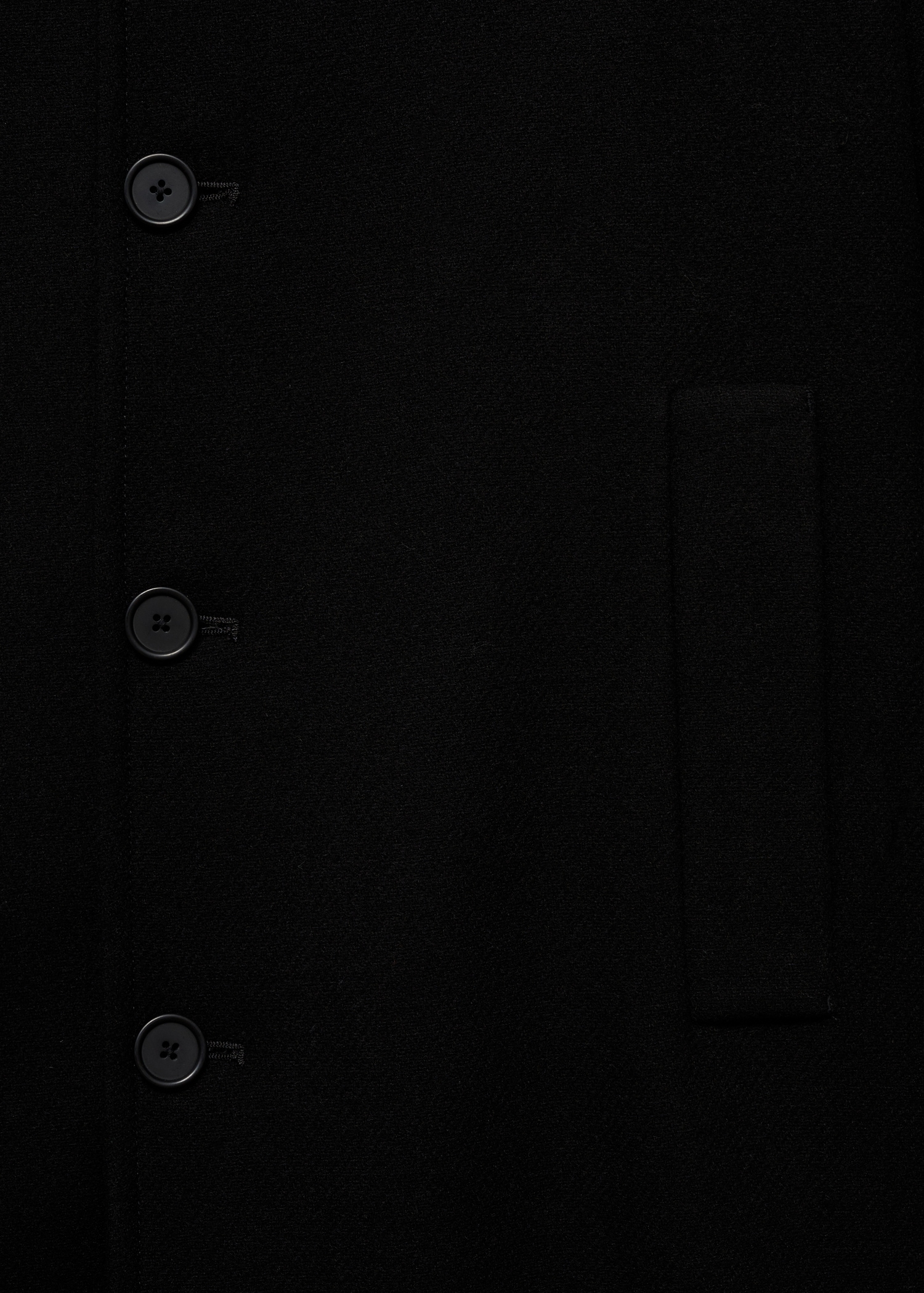 Wool funnel neck coat - Details of the article 8